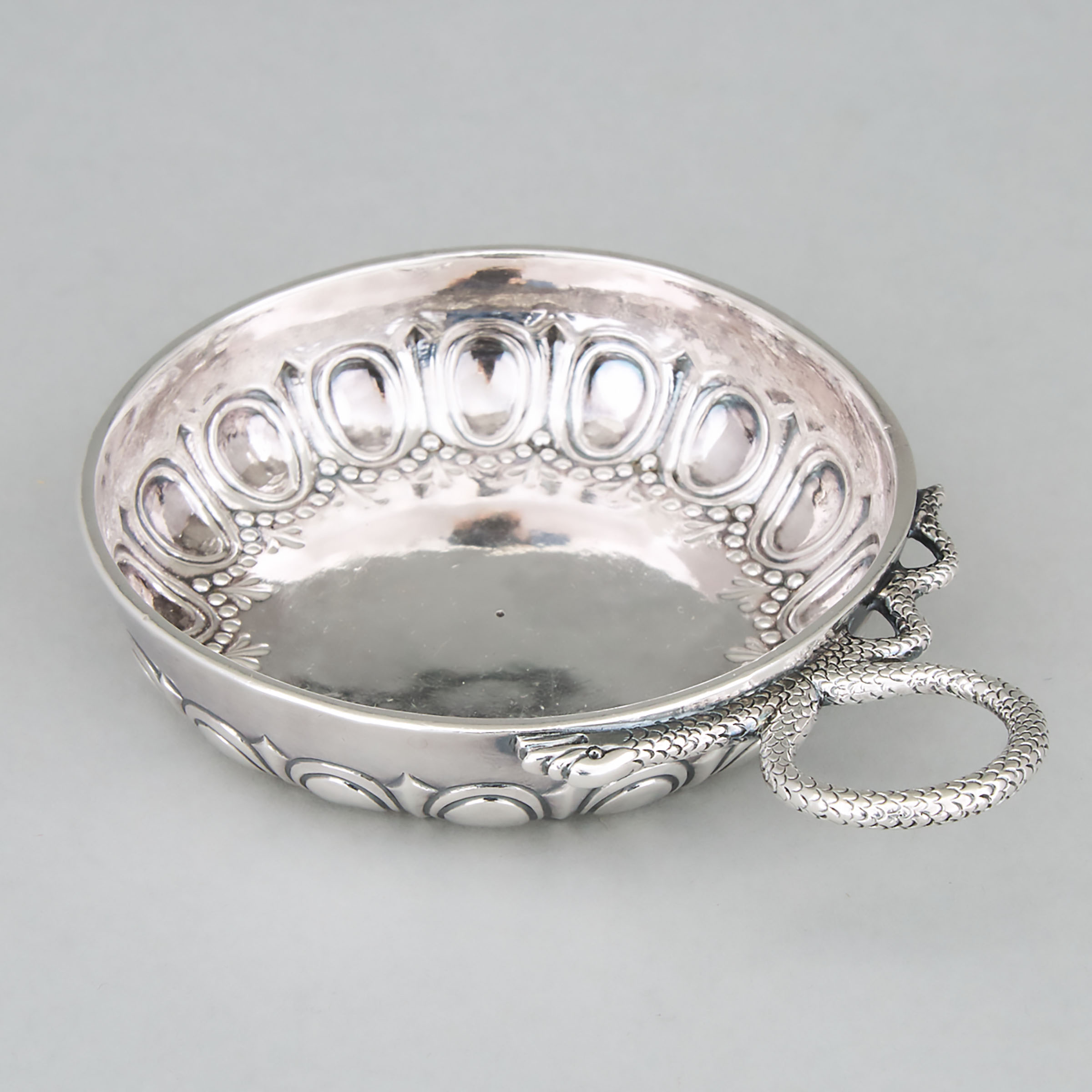 French Silver Wine Taster, early 19th century