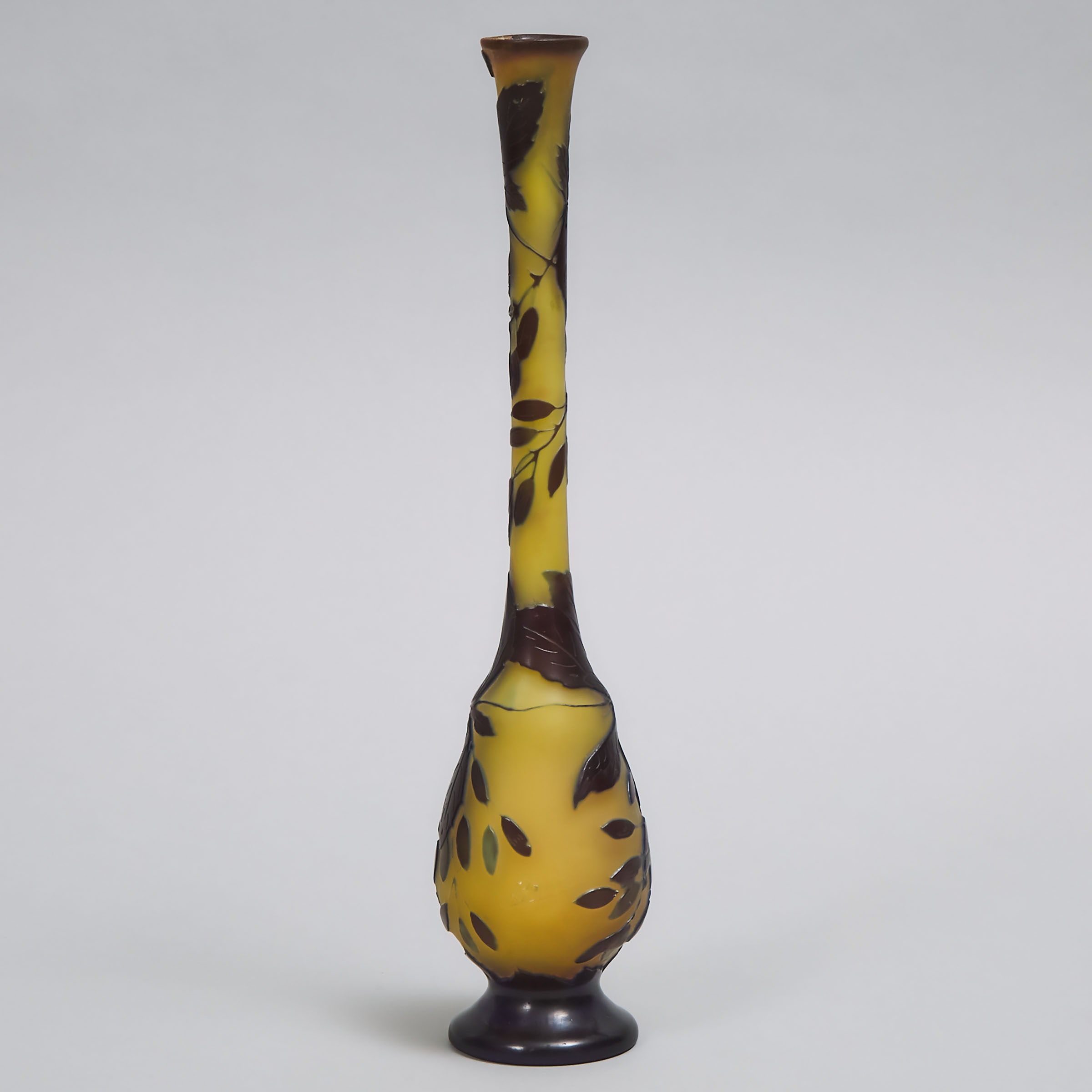 Gallé Cameo Glass Vase, c.1900