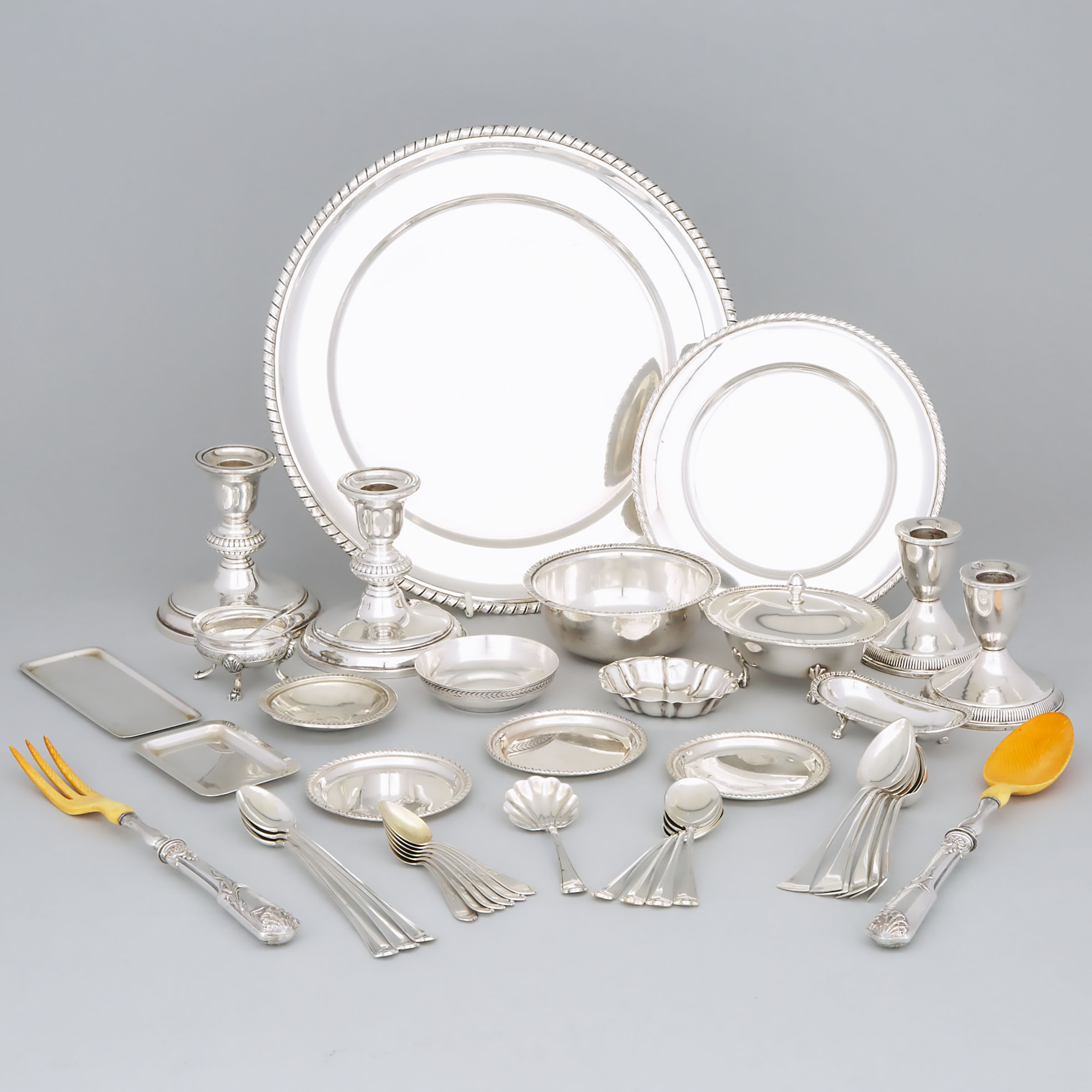 Group of Mainly Italian and Other Continental and North American Silver, 20th century