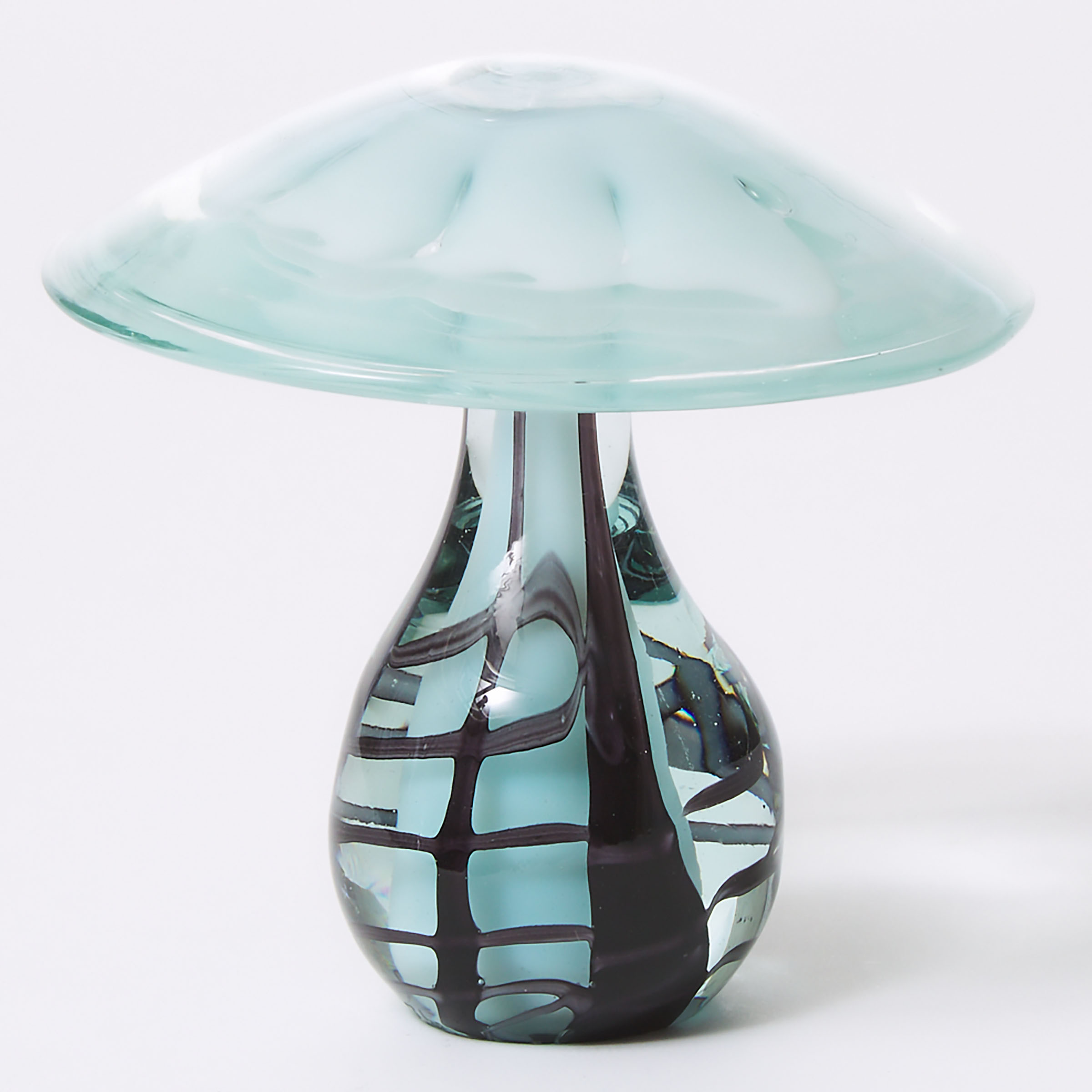 Martin Demaine (American-Canadian, b. 1942), Internally Decorated Glass Mushroom, 1976