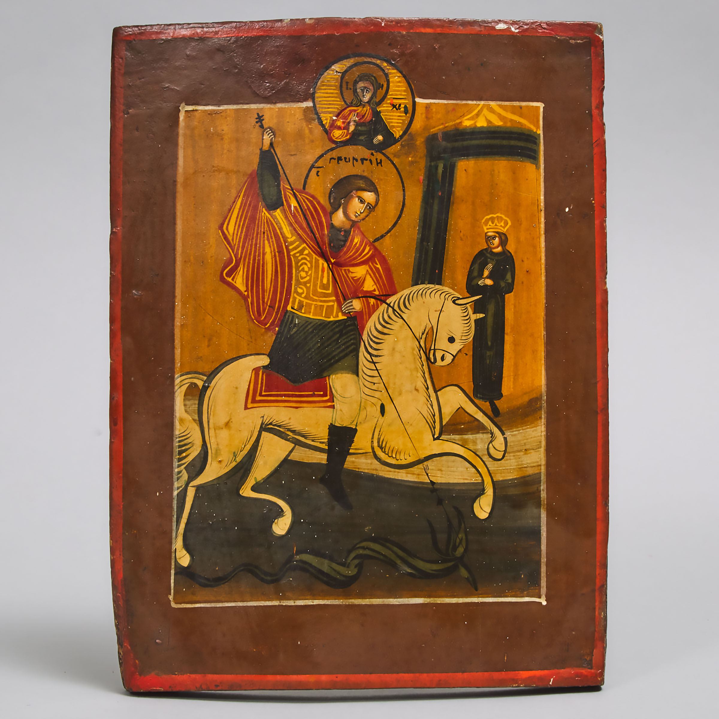 Balkan Icon of St. George, early-mid 19th century