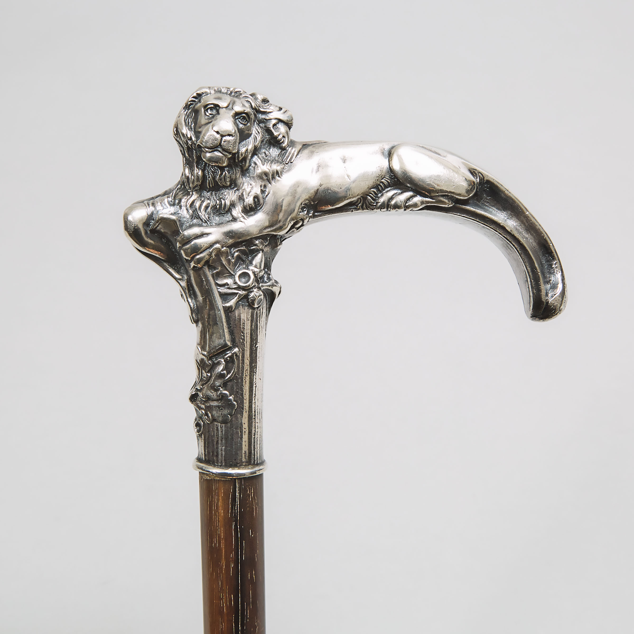 Russian Silver Handled Cane, Moscow, 1908-26