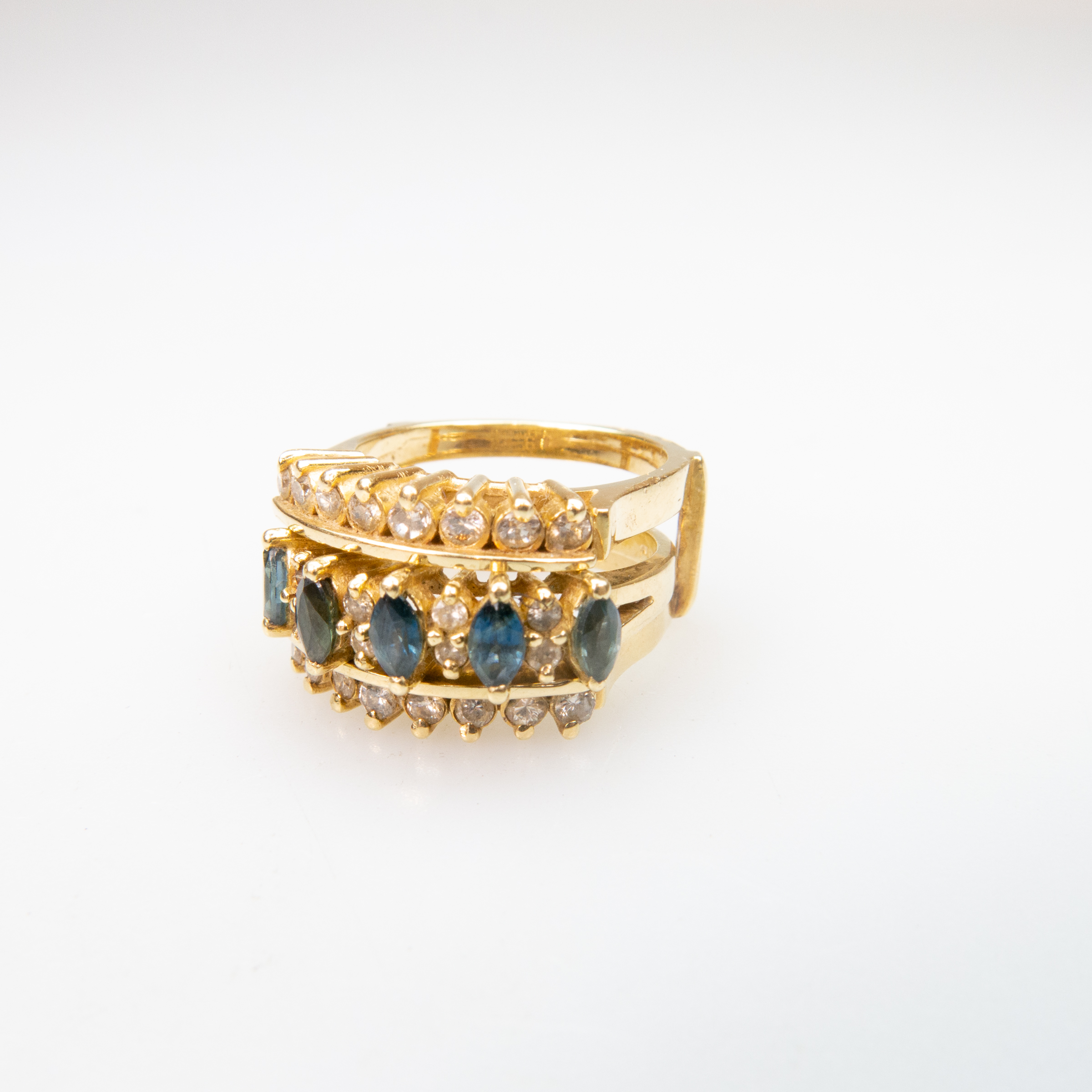 14k Yellow Gold Two-Part Ring