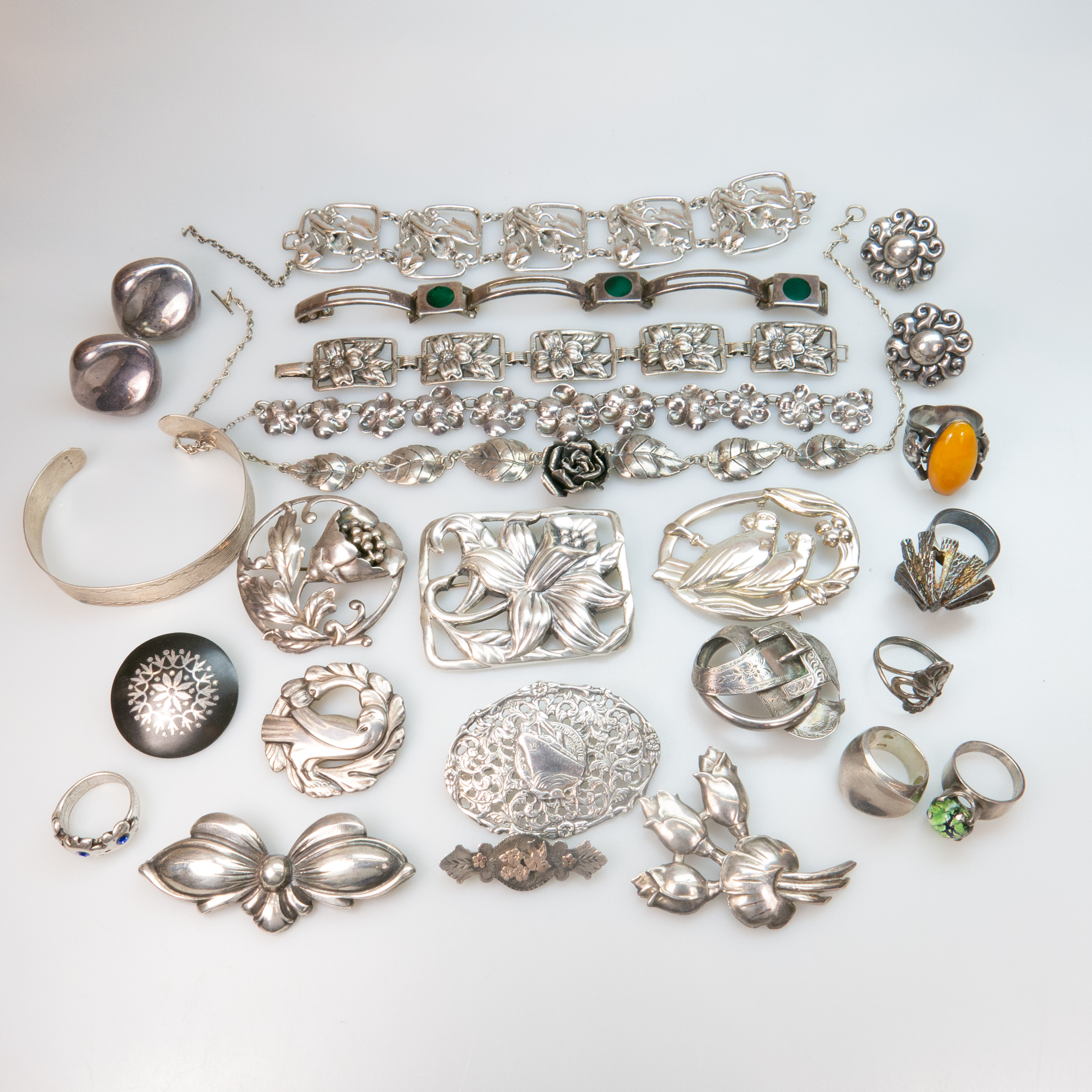 Quantity Of Danish Style Silver Jewellery