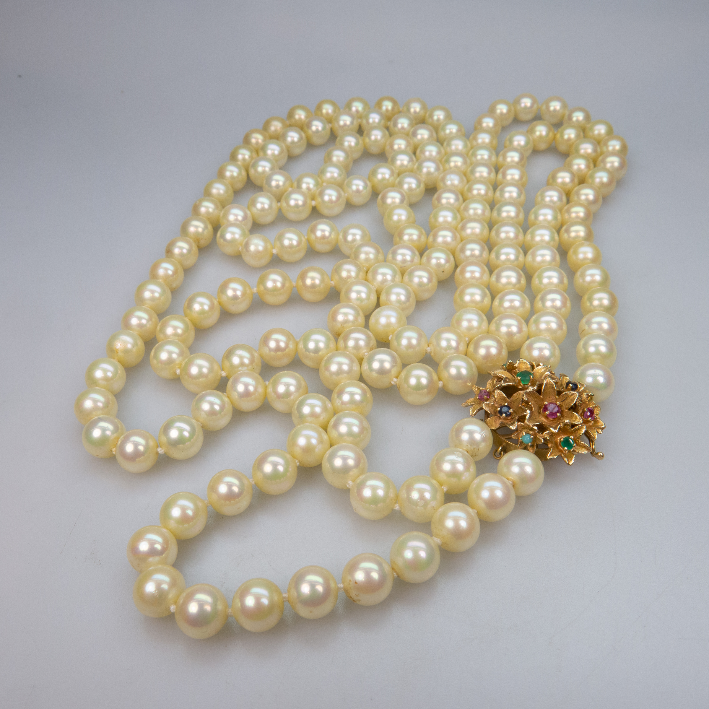 Small Quantity Of Pearl, Freshwater Pearl, And Coral Necklaces