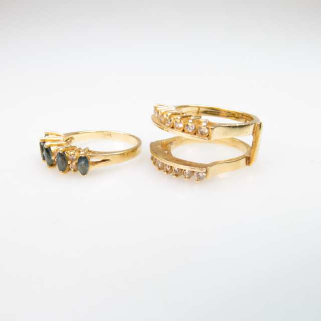 14k Yellow Gold Two-Part Ring