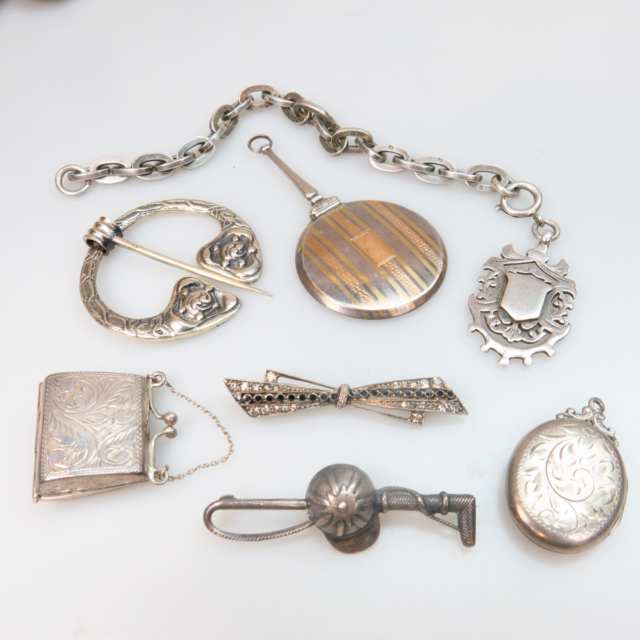 Small Quantity Of Silver Jewellery And Accessories