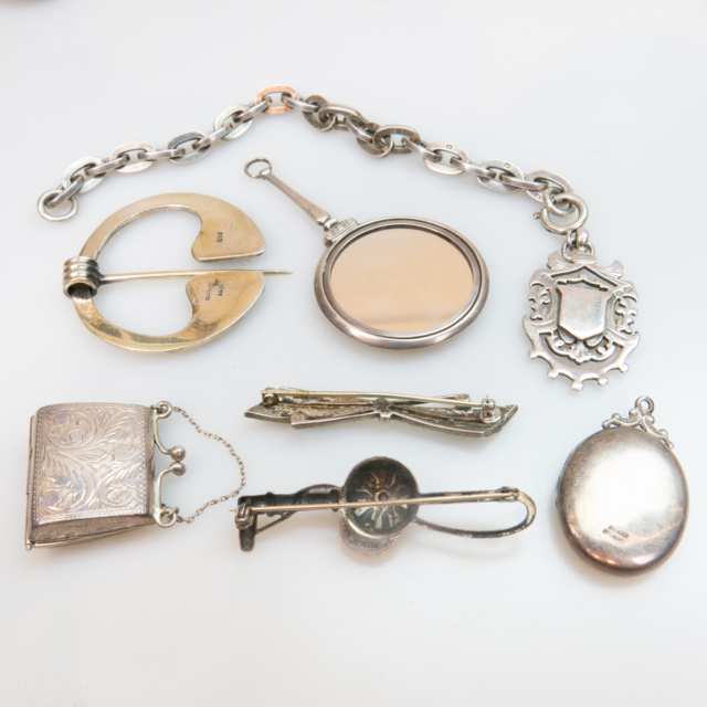 Small Quantity Of Silver Jewellery And Accessories