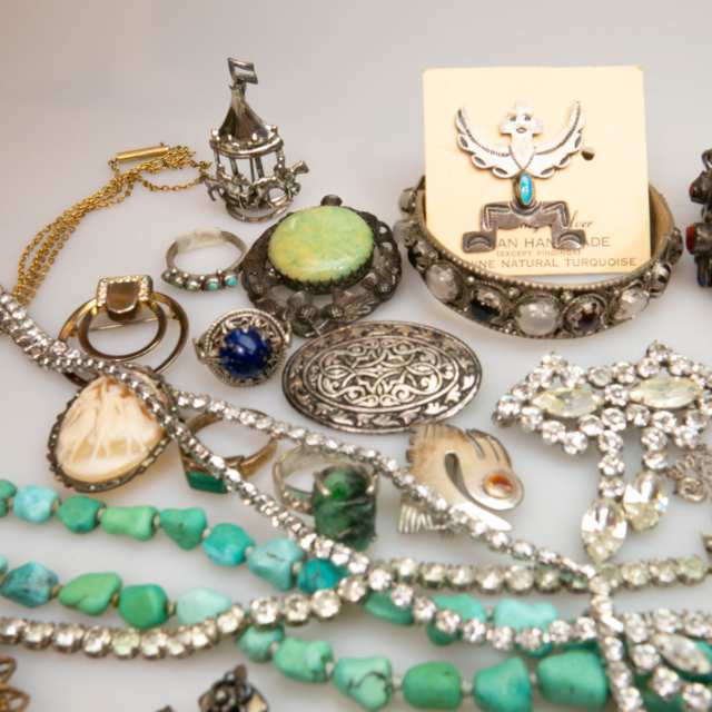Quantity Of Various Silver And Beaded Jewellery, Etc.