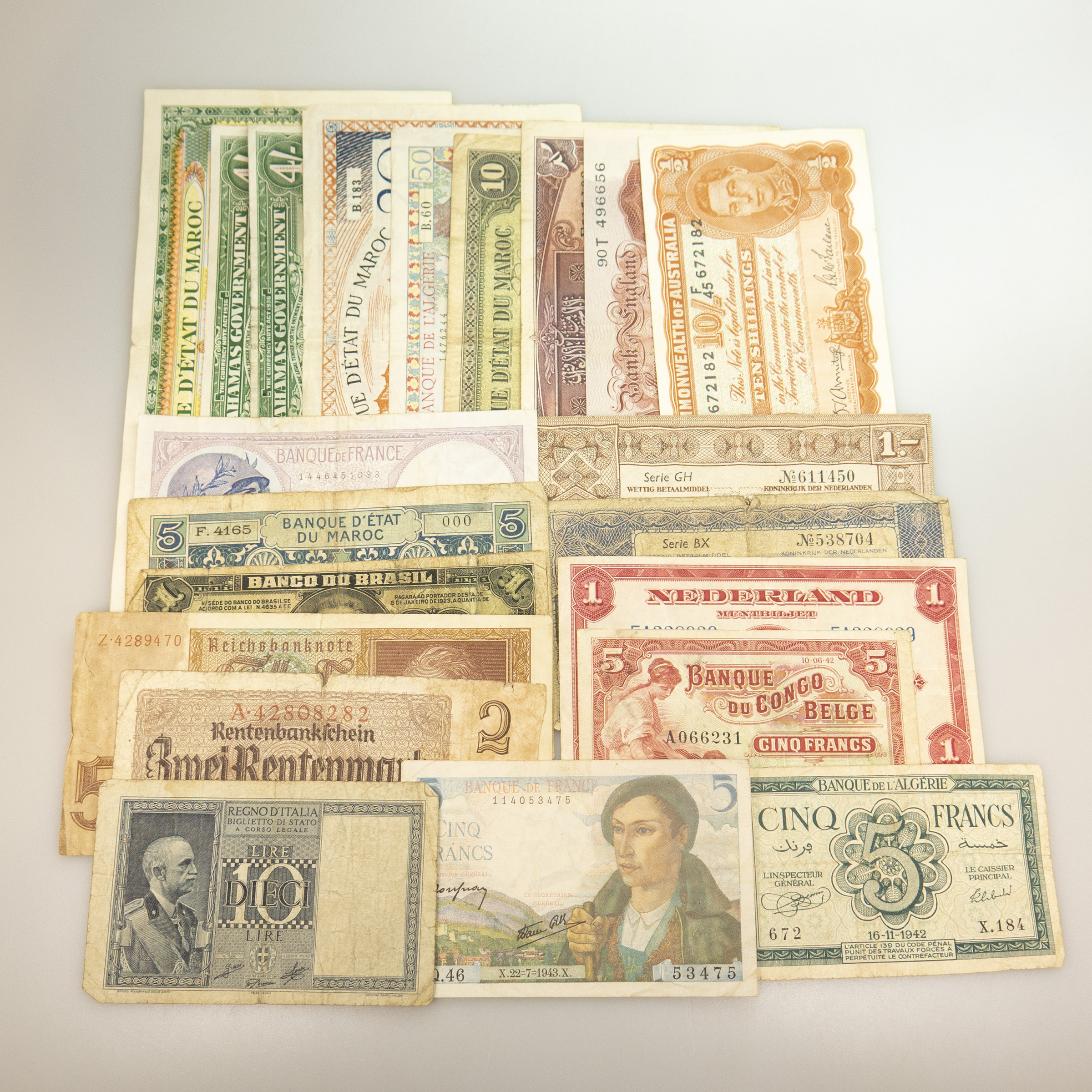Quantity Of World Bank Notes