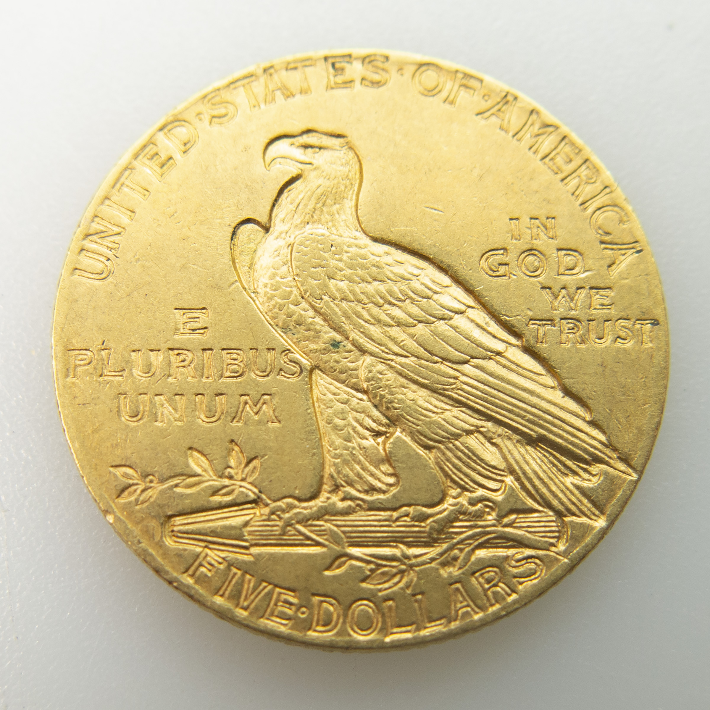 American 1912 $5 Gold Half Eagle