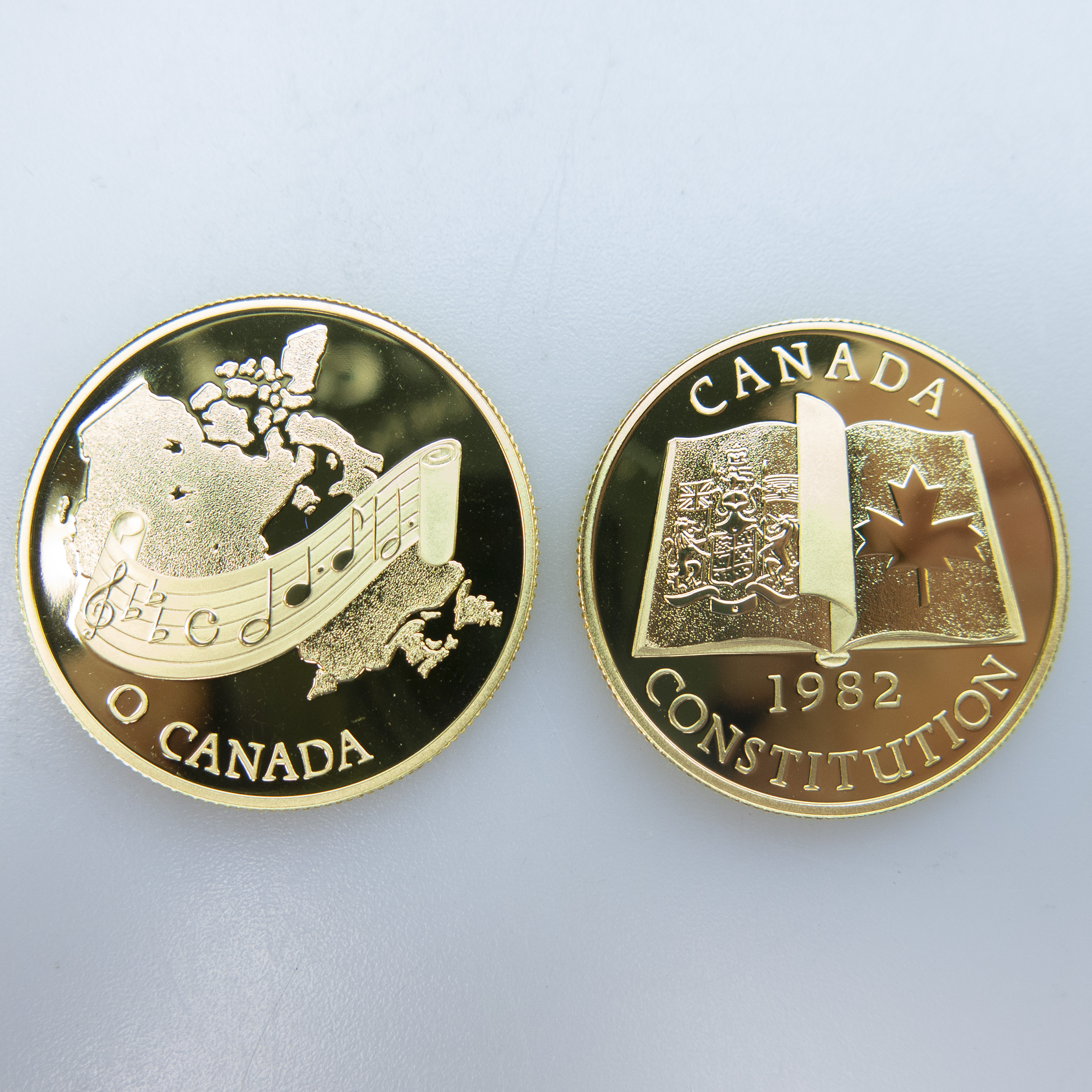 2 Canadian $100 Gold Coins, 1981 & 1982