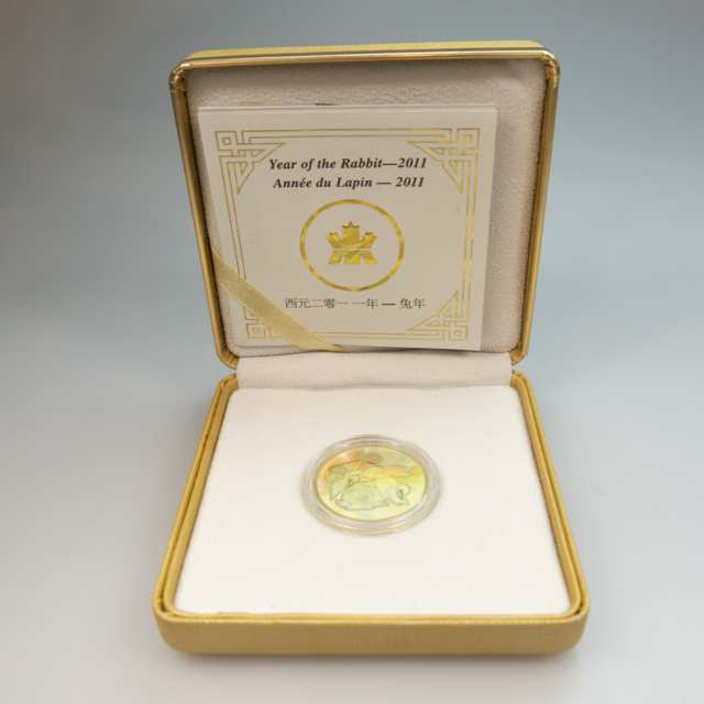 Canadian 2011 Year Of The Rabbit $150 Holographic Gold Coin