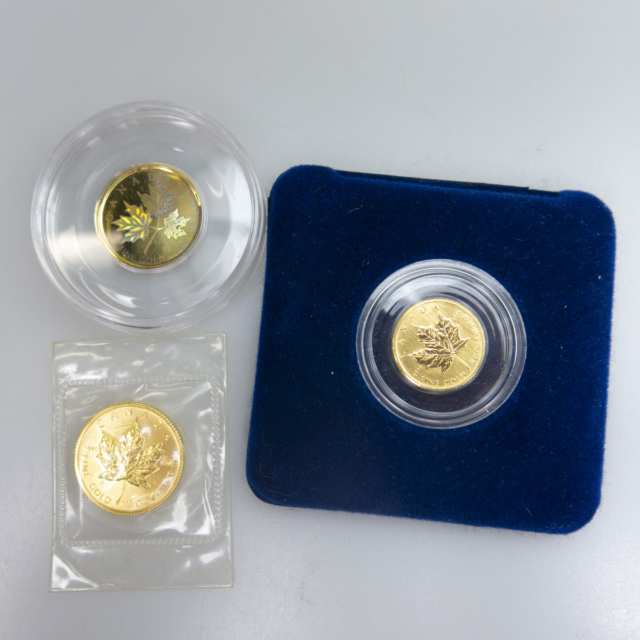 Four Canadian Gold Coins