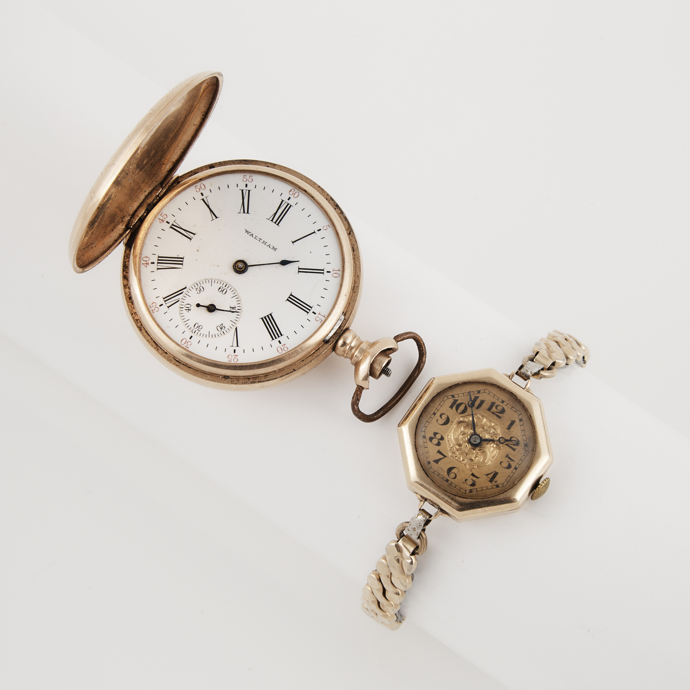 Two Watches In 14k Yellow Gold Cases