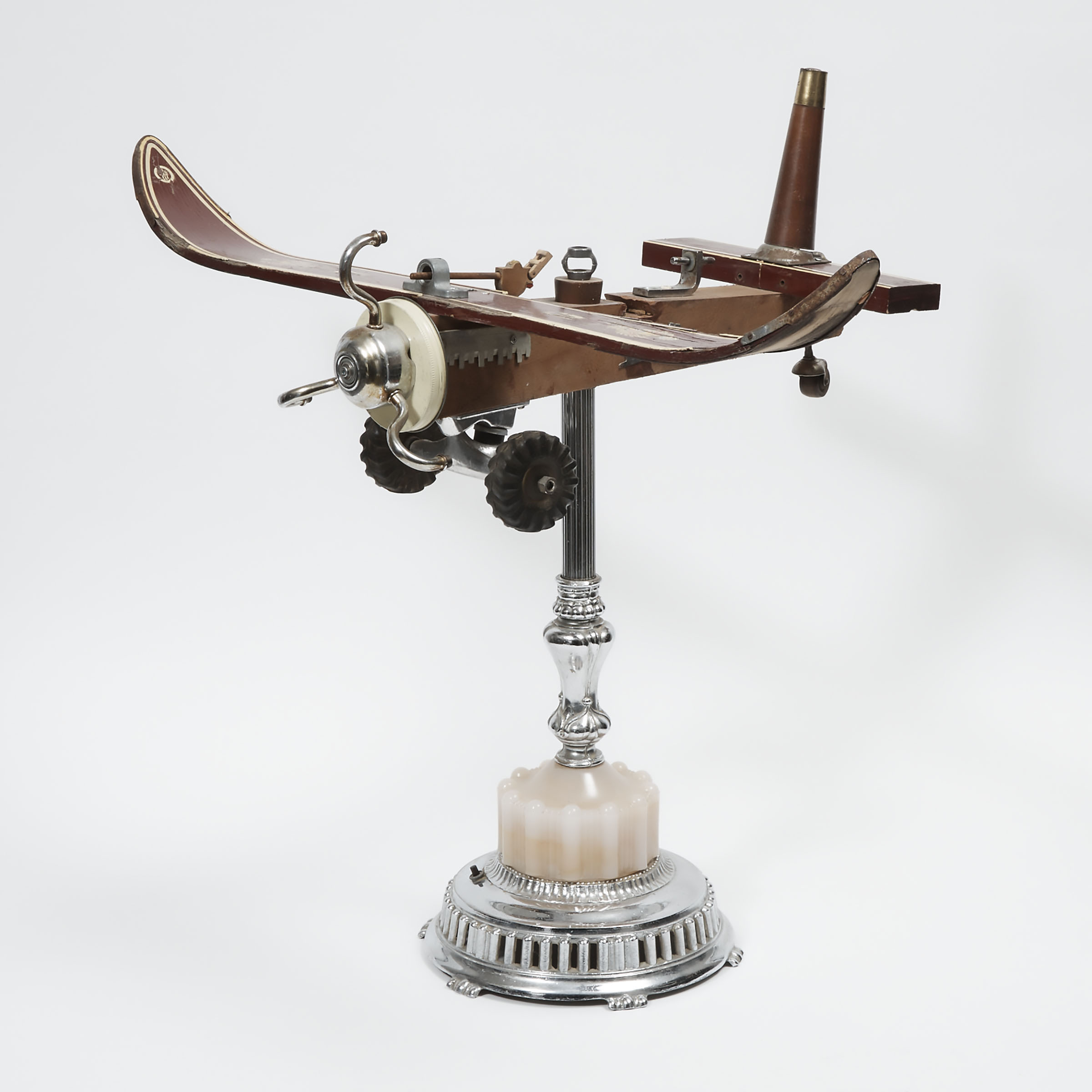 'Found Object Folk Art' Model of an Airplane, 20th century