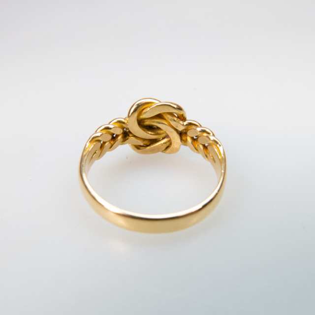 English 18k Yellow Gold Woven Ring