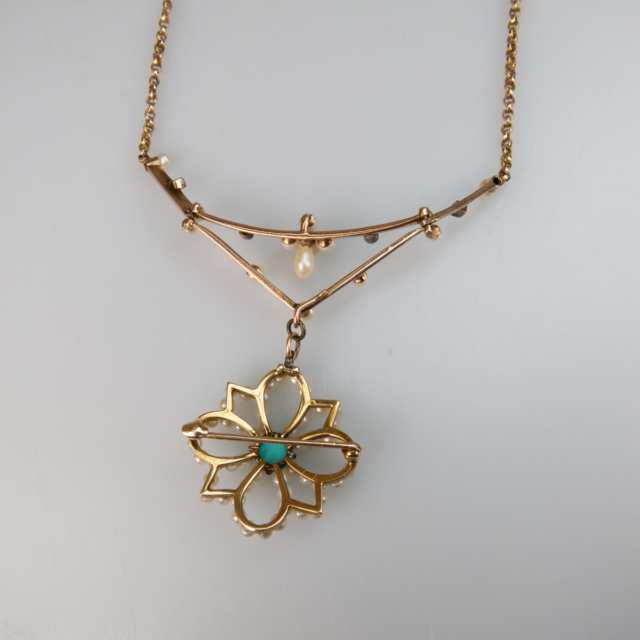 9k Rose Gold Lavalier Necklace