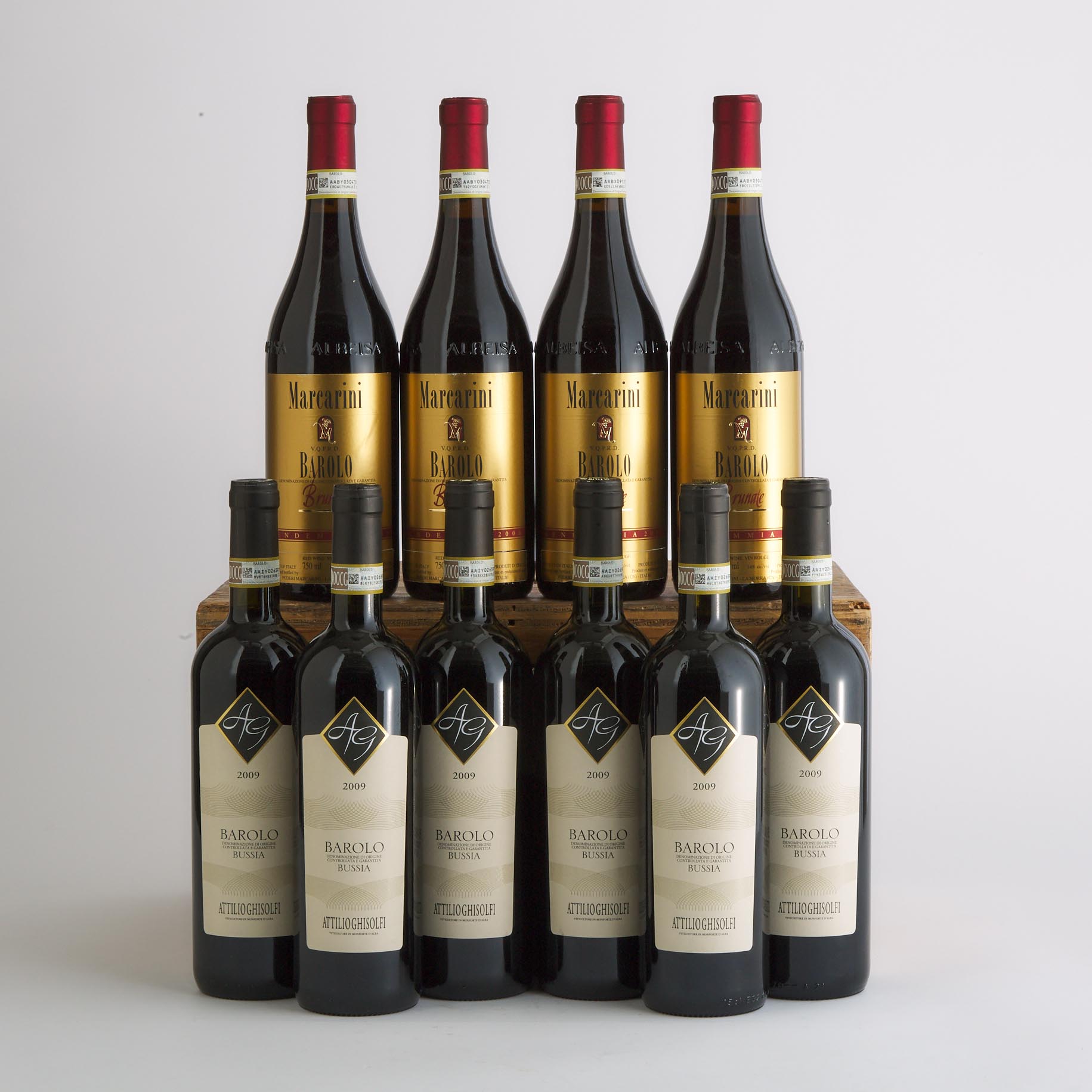 ATTILIO GHISOLFI BAROLO BUSSIA 2009 (6)
MARCARINI BAROLO BRUNATE 2008 (4)