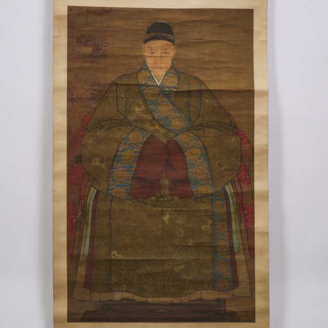 Two Ancestor Portraits of Matriarchs, Qing Dynasty
