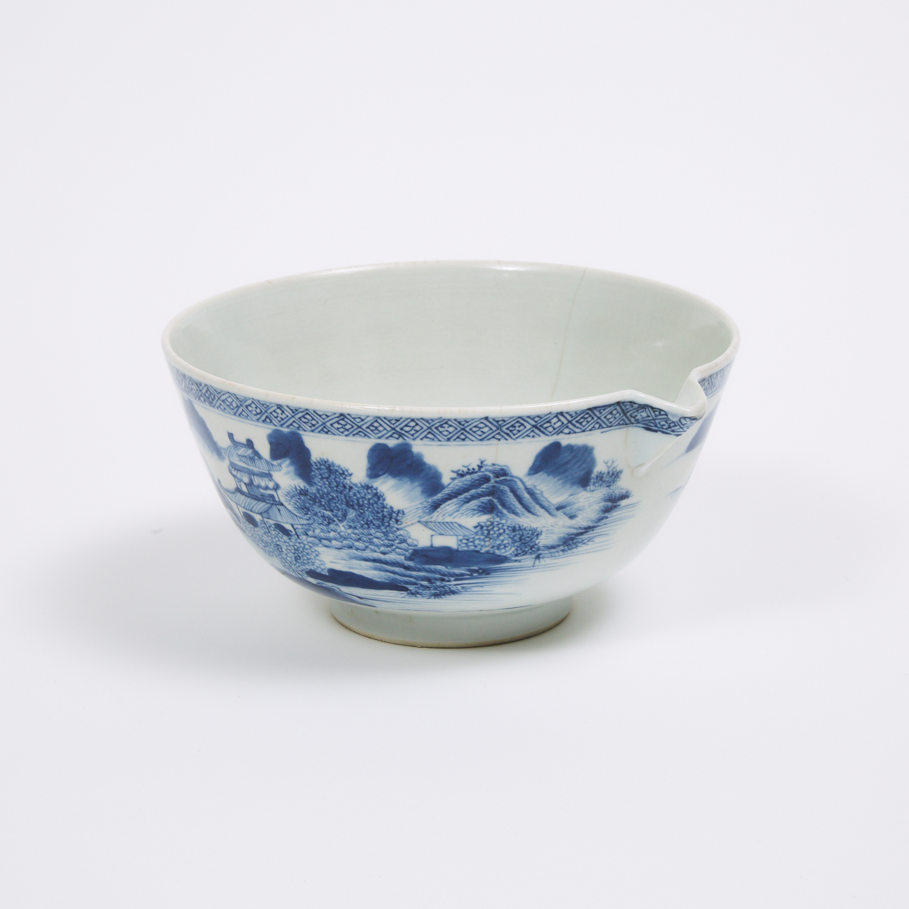 A Large Bowl-Shaped Jug from the Nanking Cargo, Qianlong Period, Circa 1750