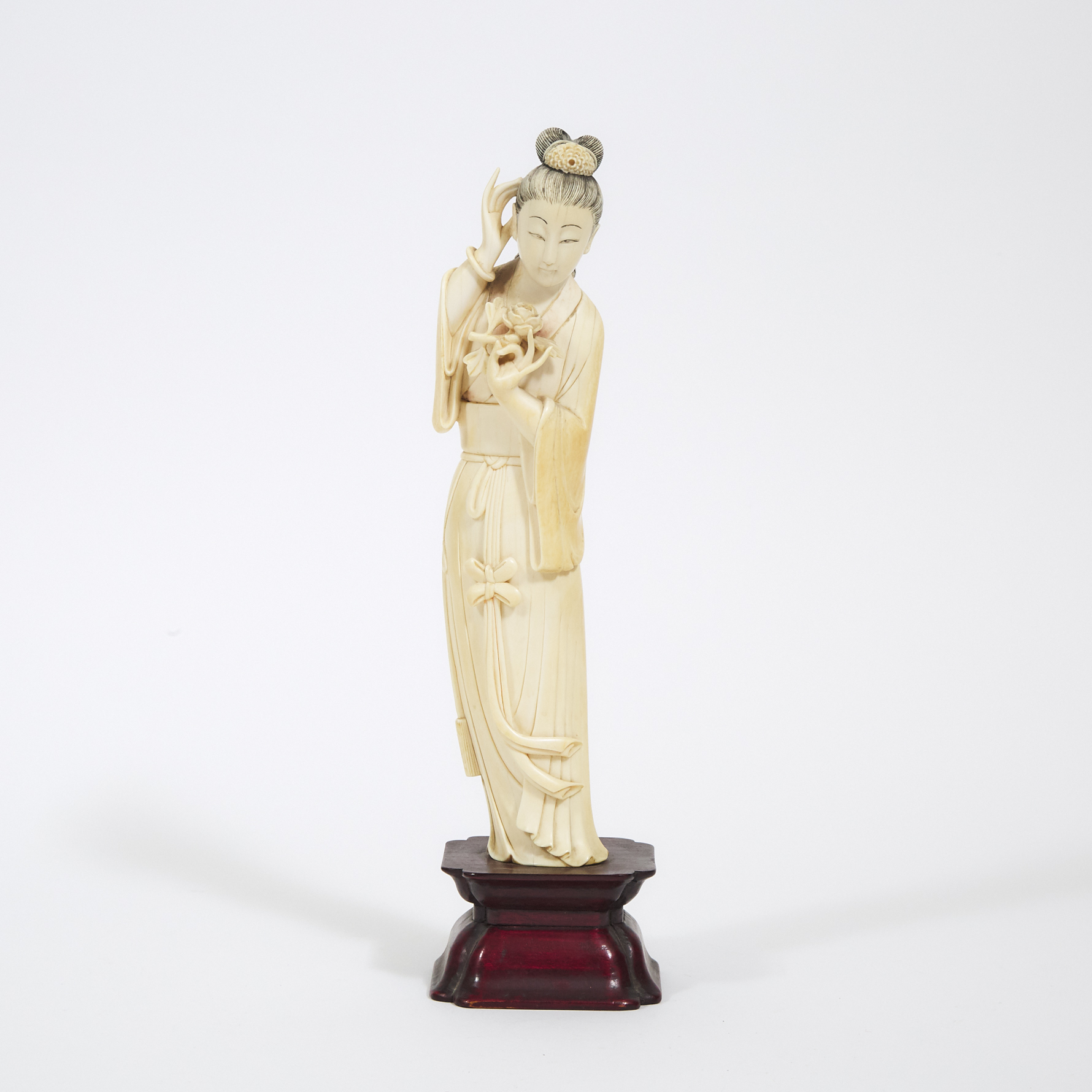 A Chinese Ivory Figure of a Lady, Republican Period