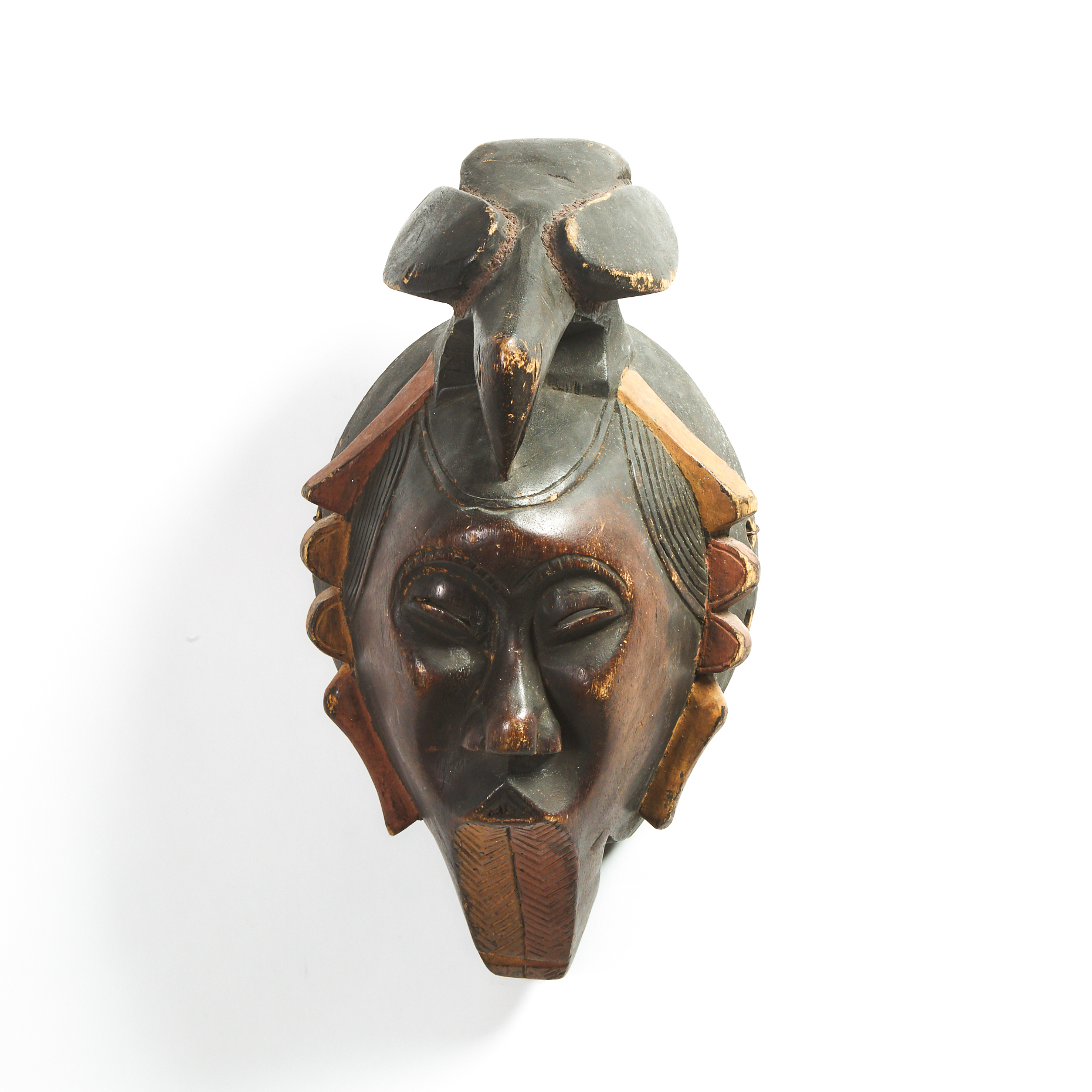 African Mask, possibly Guro or Yaure, mid 20th century