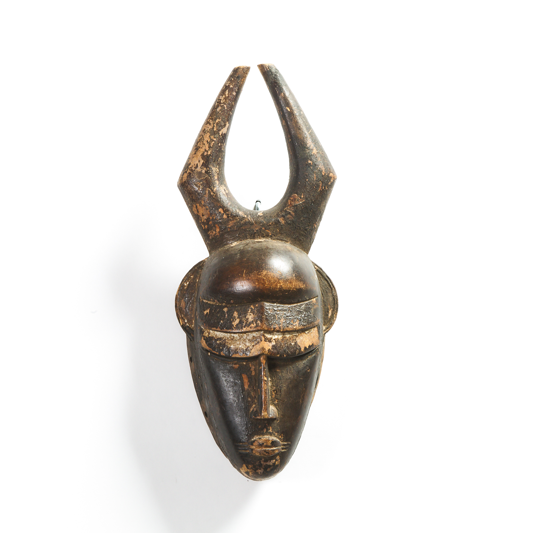 West African Mask, possibly Baule, Yaure or Senufo, mid 20th century