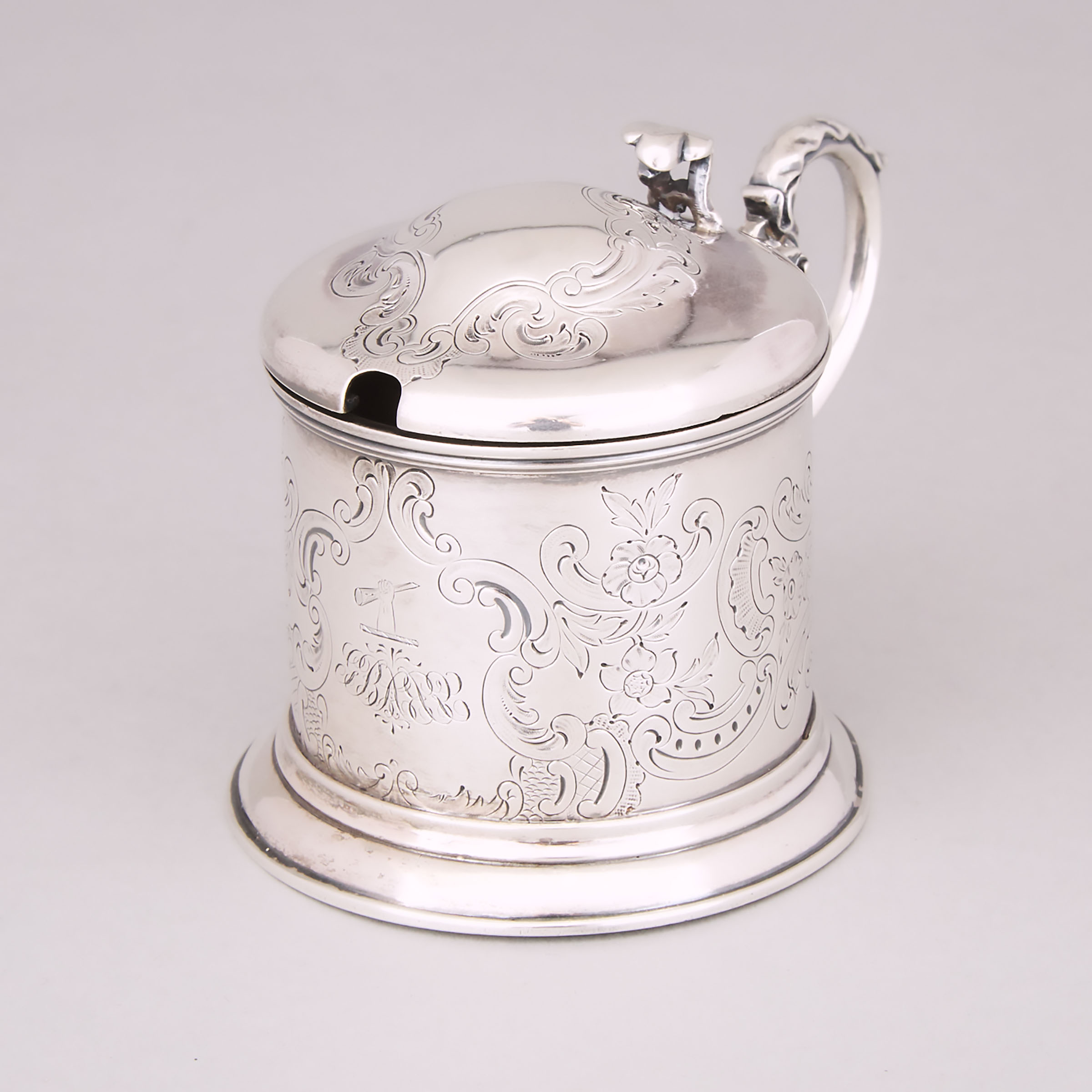 Victorian Silver Mustard Pot, Robert John Harvey, London, 1848