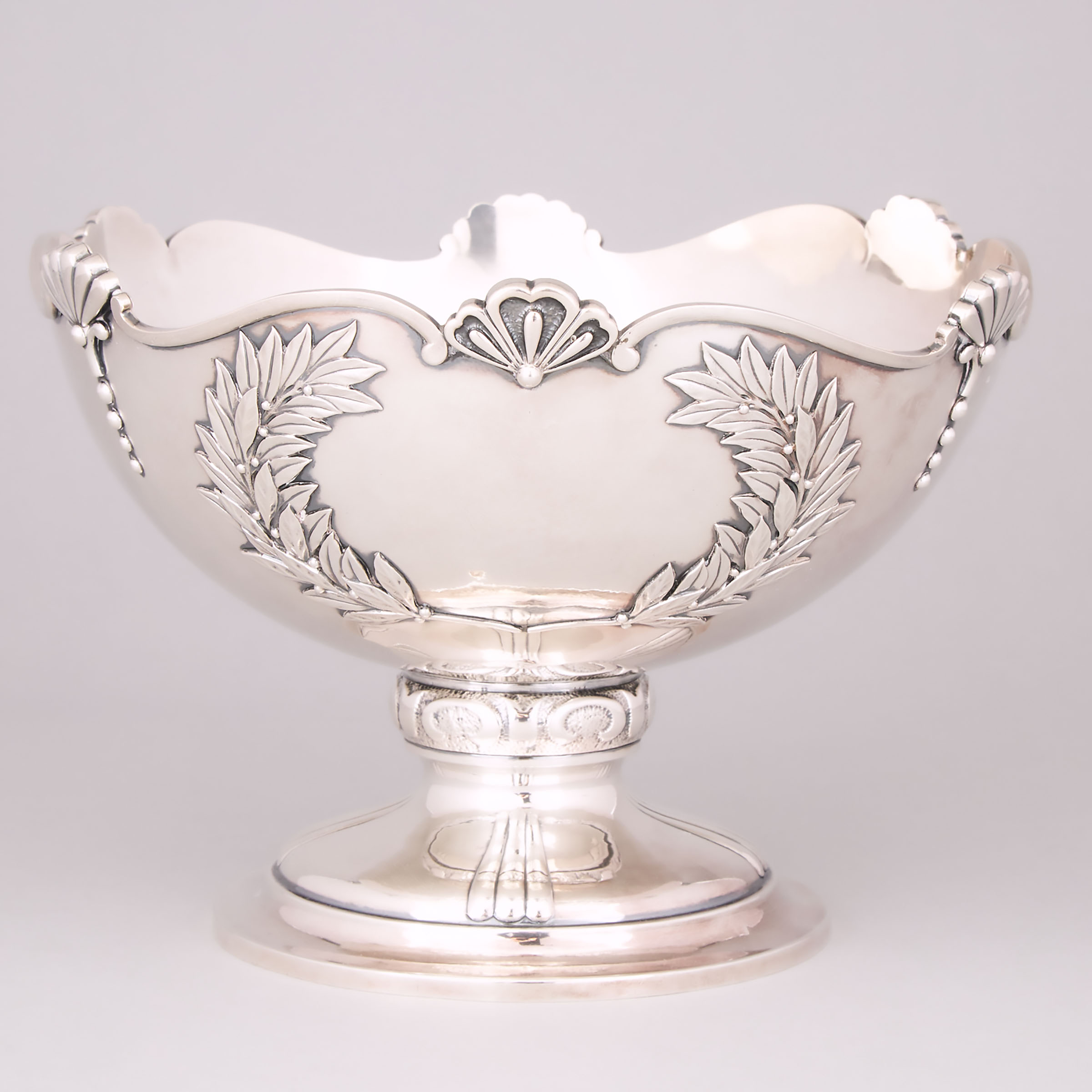 Japanese Silver Footed Bowl, 20th century