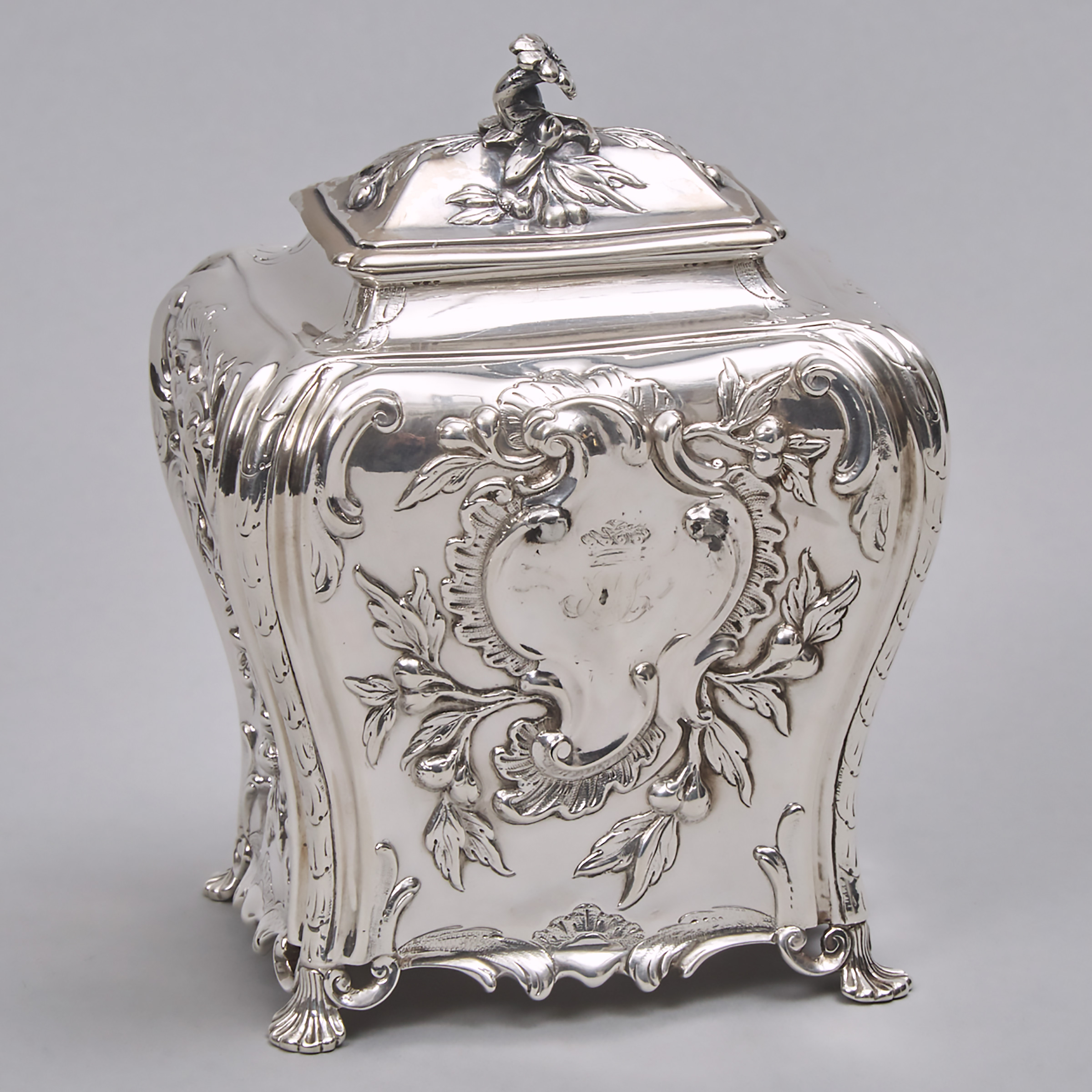 George III Silver Tea Caddy, of Canadian interest, Robert Cruickshank, London, 1766
