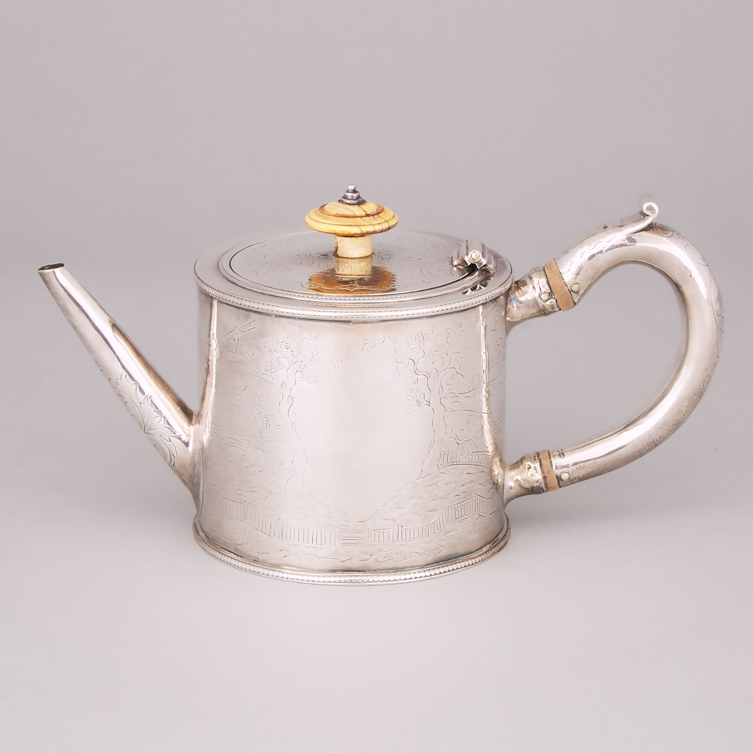 George III Silver Teapot, Charles Aldridge & Henry Green, London, 1778