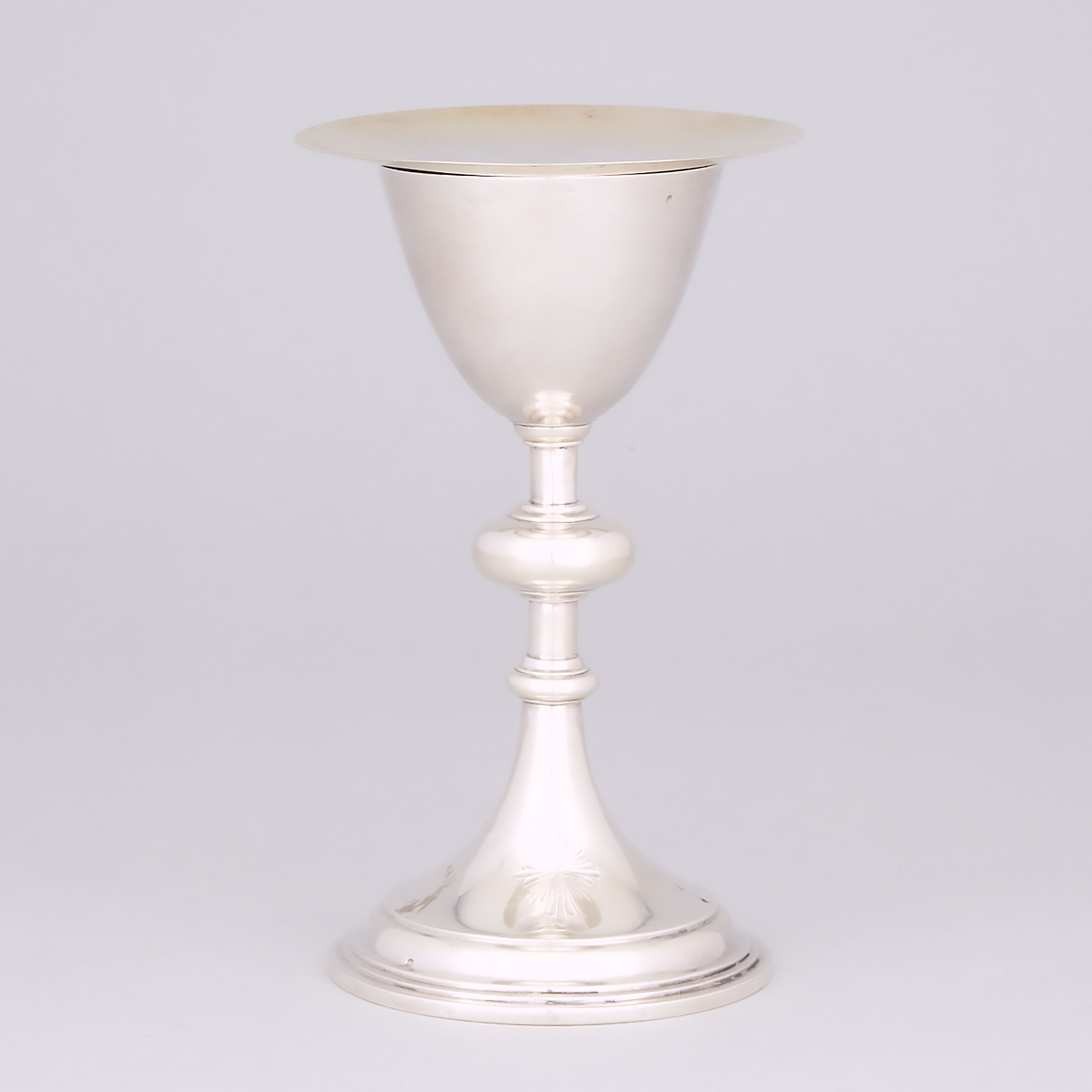 French Silver Parcel-Gilt Chalice and Paten, Berger & Nesme, Lyon, c.1900