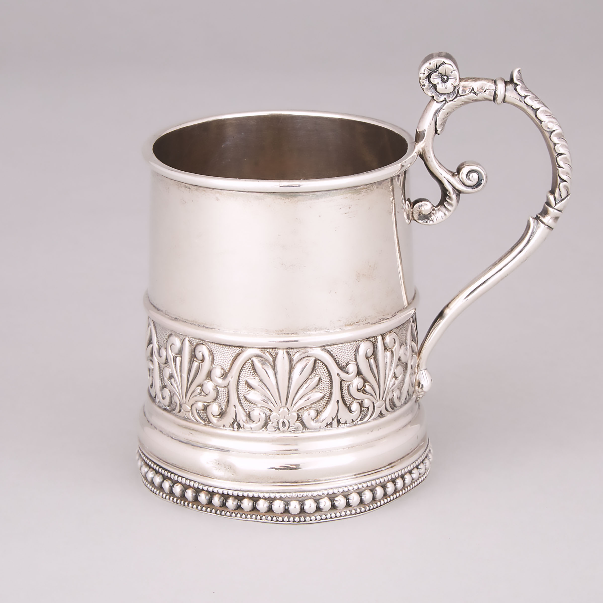 American Silver Mug, Baldwin Gardiner, New York, N.Y., c.1830-40