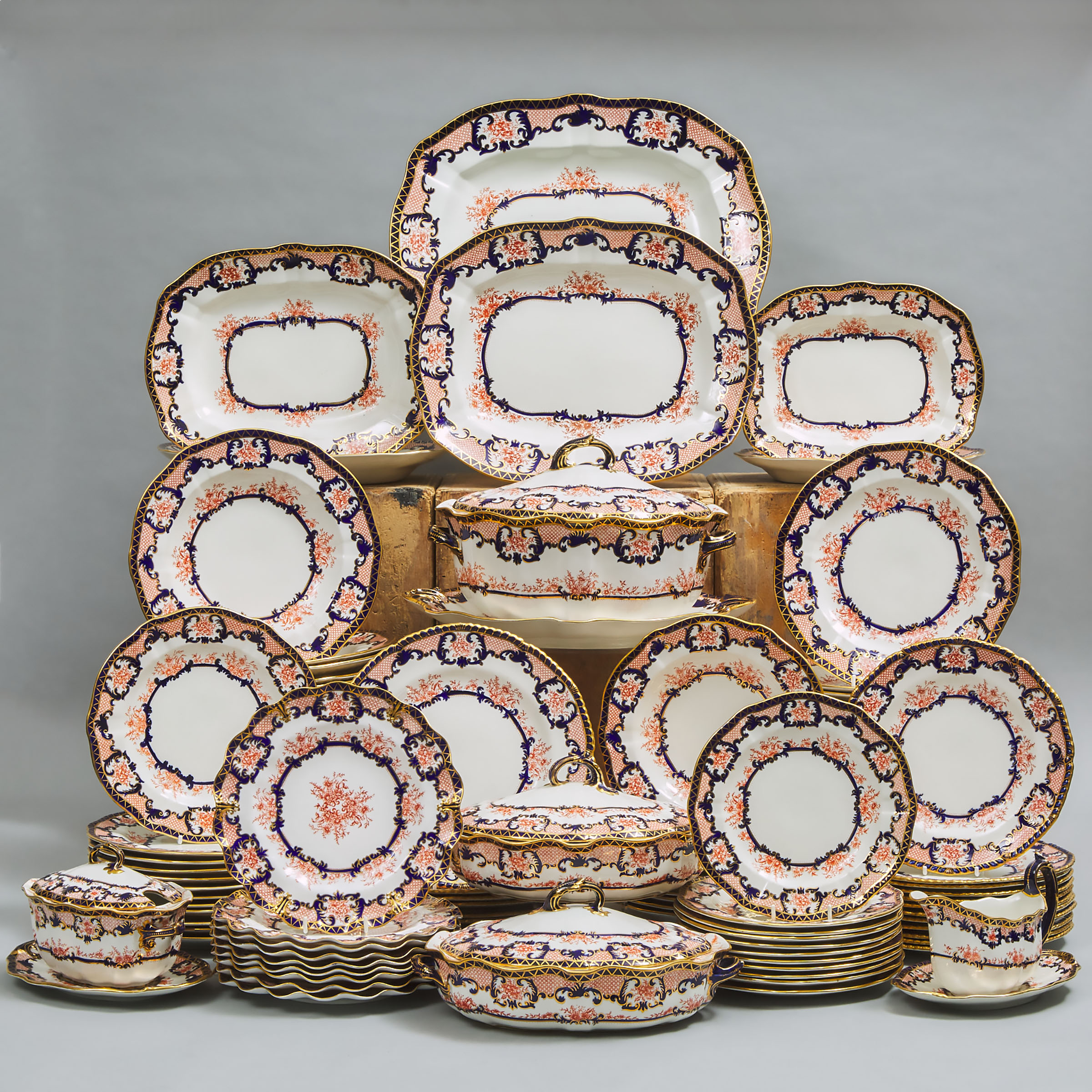 Royal Crown Derby 'Imari' (3653 and 5126) Pattern Service, 20th century