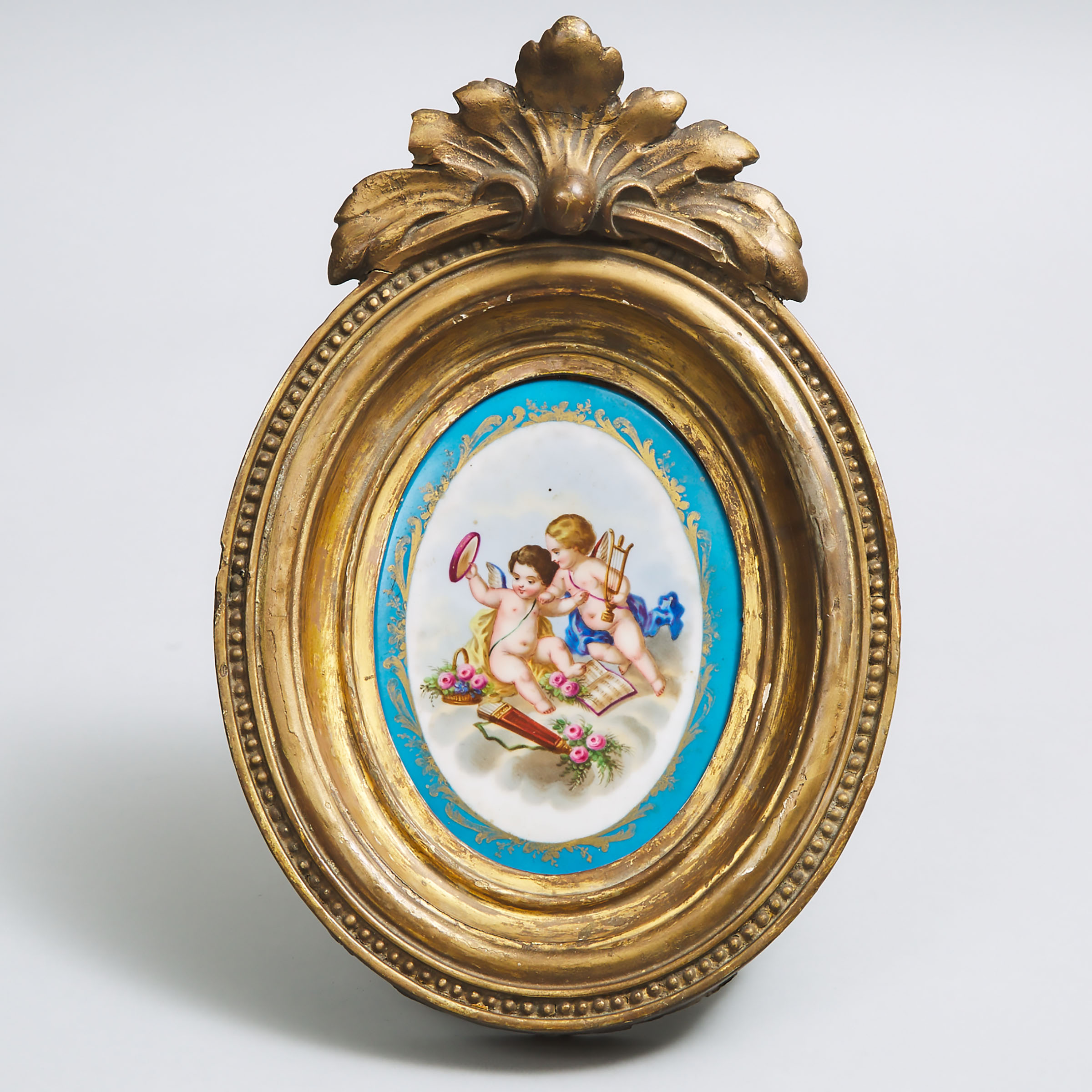 'Sèvres' Oval Plaque, late 19th century