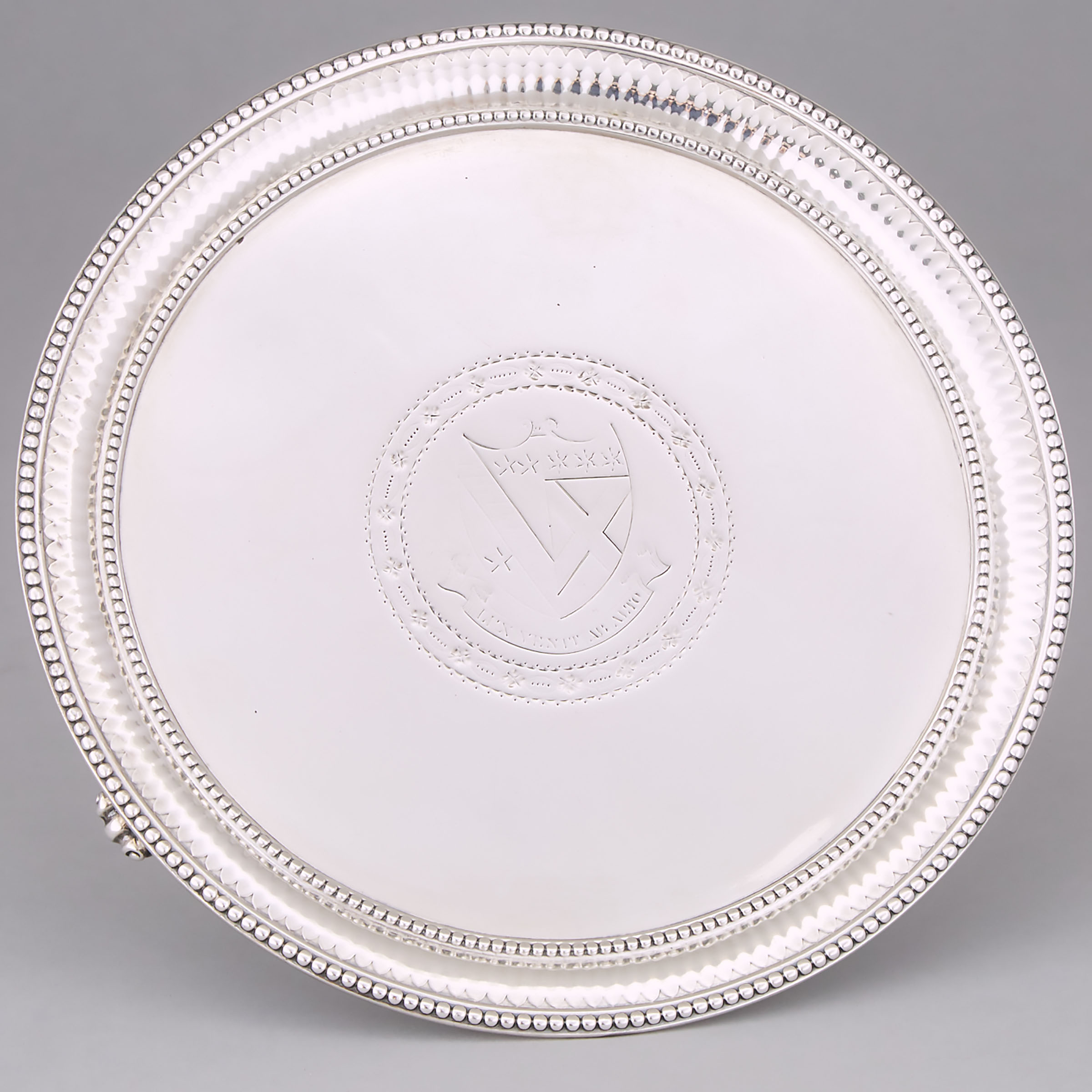 George III Silver Circular Salver, Daniel Smith & Robert Sharp, London, 1788