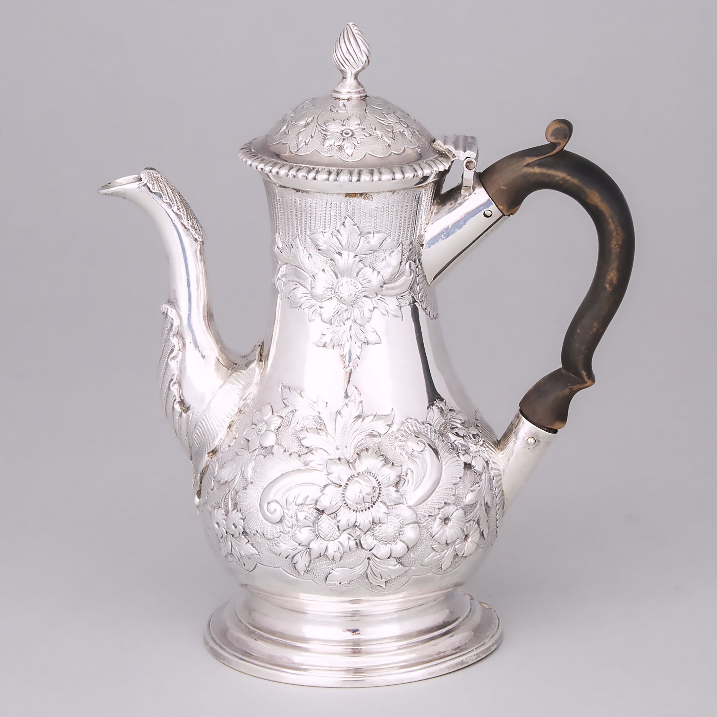 George III Silver Small Coffee Pot, John Scofield (probably), London, 1773