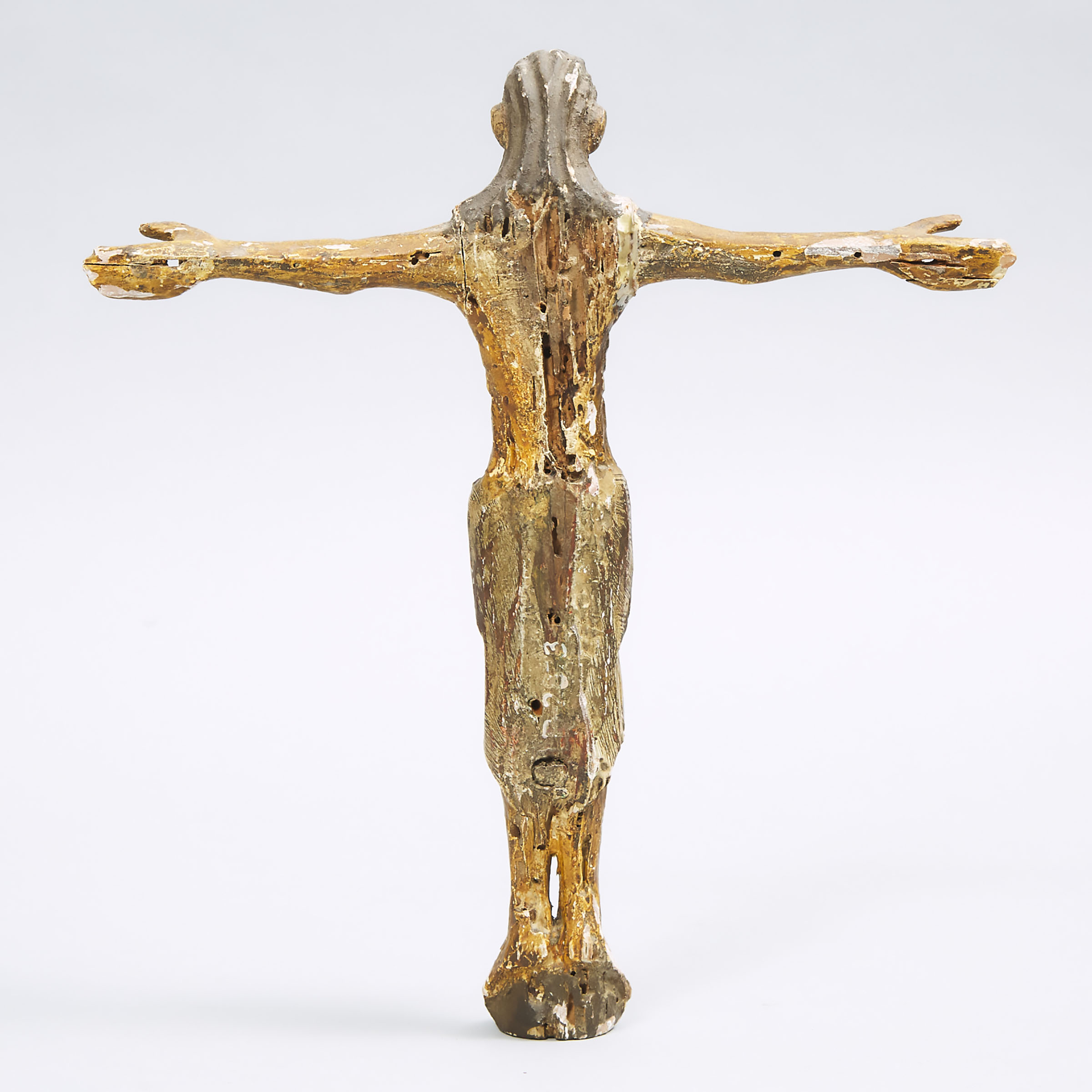 Continental Late Gothic Provincial Carved and Polychromed Corpus Christi, 16th century