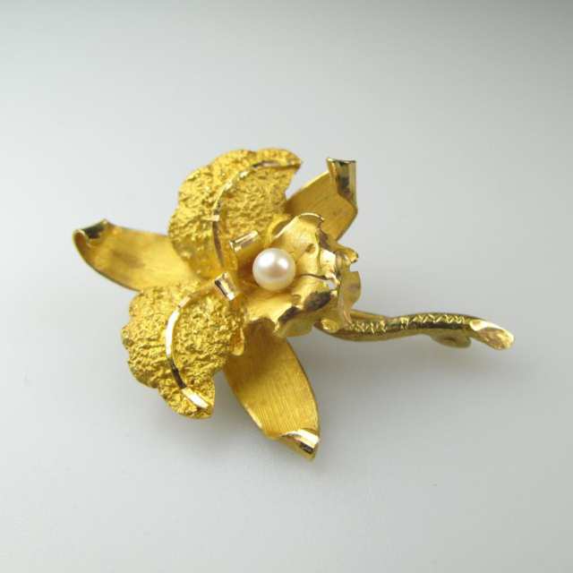 1 x 18k & 2 x 14k Yellow Gold Brooches