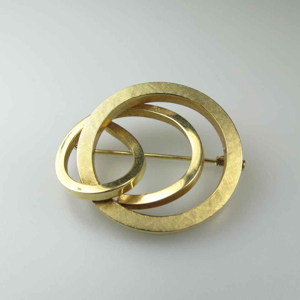 1 x 18k & 2 x 14k Yellow Gold Brooches