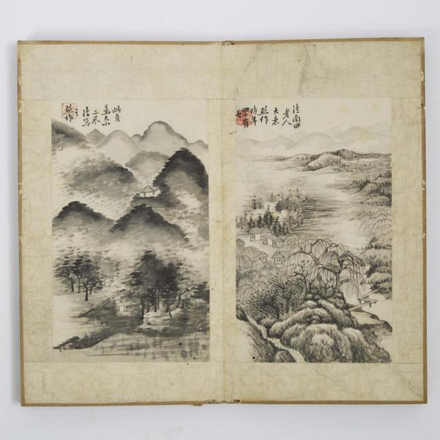 Attributed to Dai Xi (1801-1860), A Landscape Painting Album