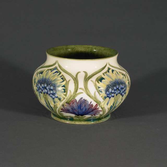 Moorcroft Cornflower Vase, dated 1914