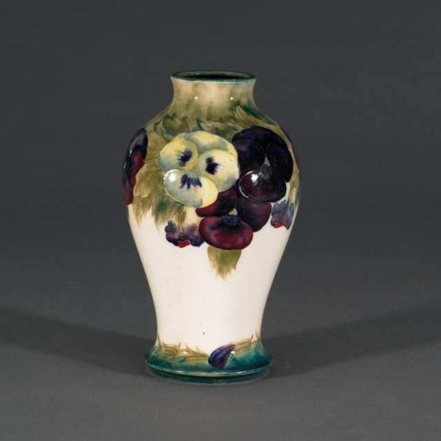 Moorcroft Pansy Vase, c.1916-18