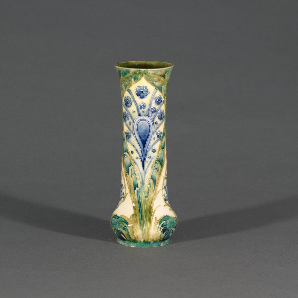 Macintyre Moorcroft Peacock Feather Vase, c.1900-02