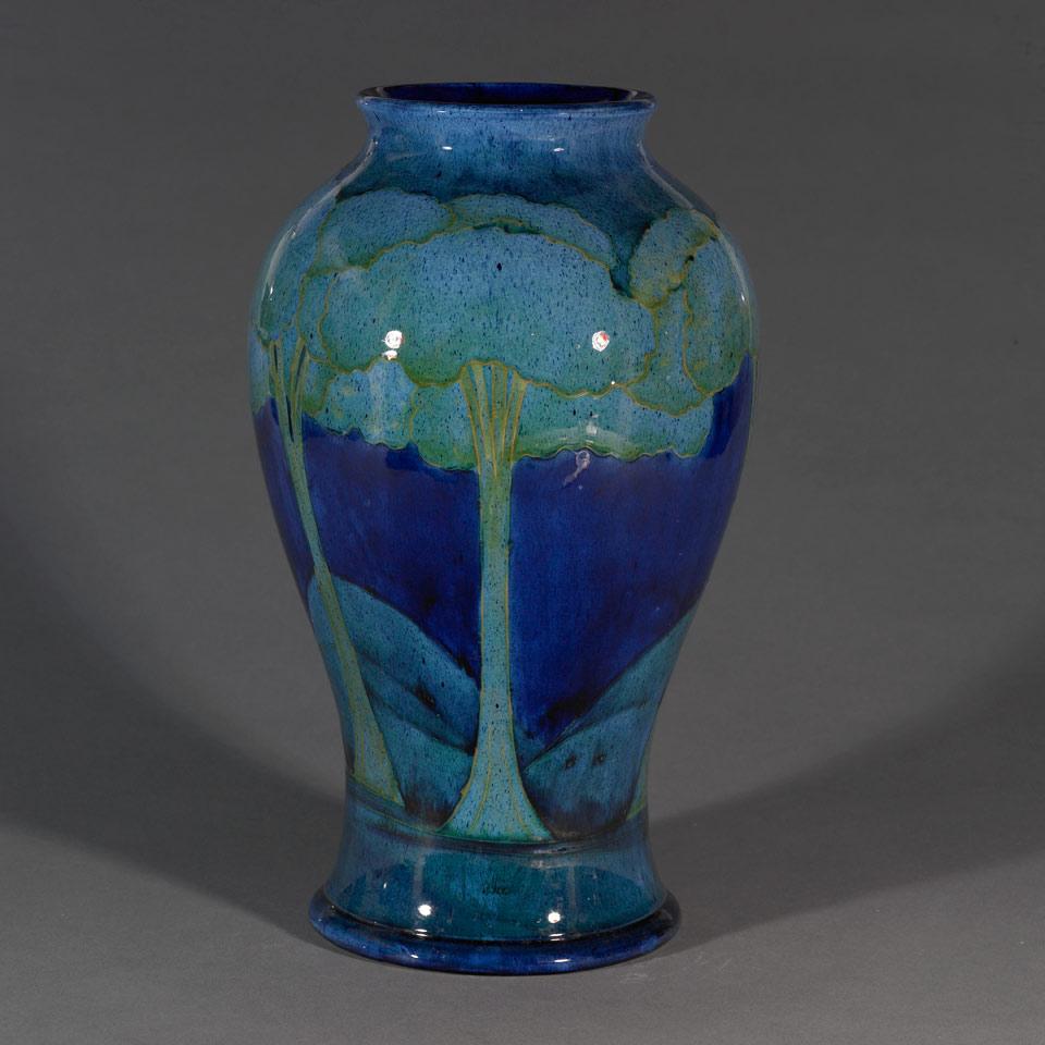 Moorcroft Moonlit Blue Large Vase, c.1925
