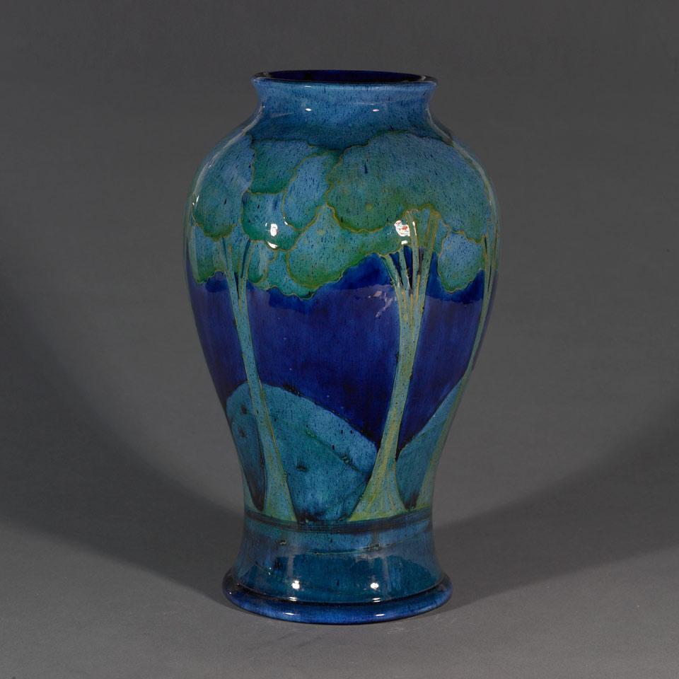 Moorcroft Moonlit Blue Large Vase, c.1925