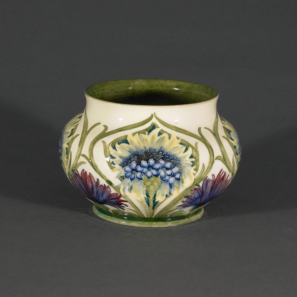 Moorcroft Cornflower Vase, dated 1914