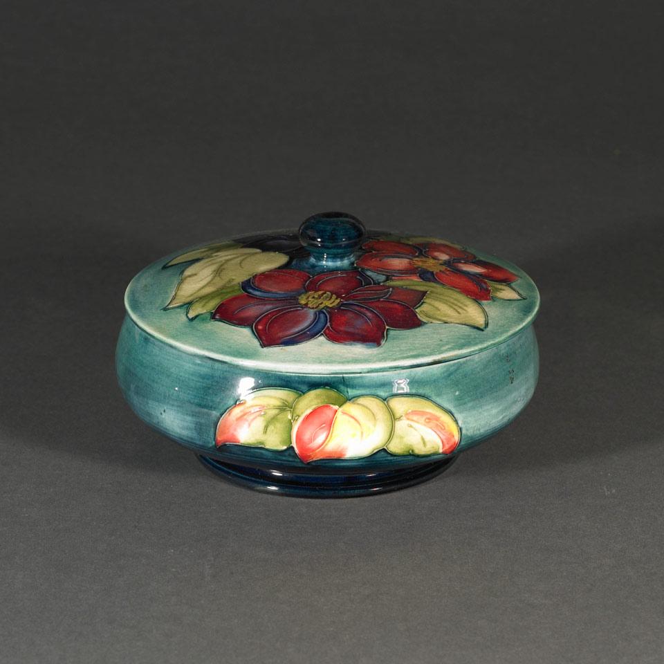 Moorcroft Clematis Covered Bowl, c.1955