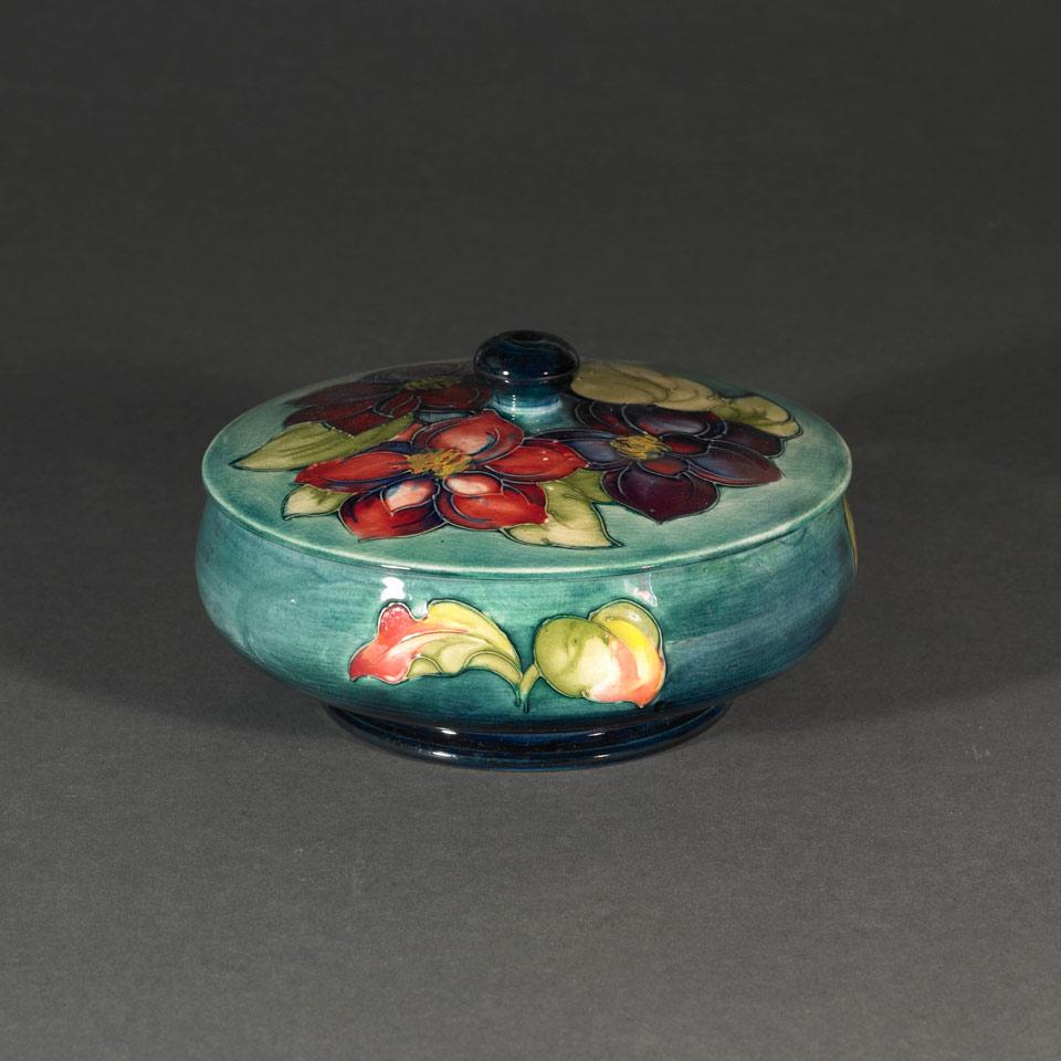 Moorcroft Clematis Covered Bowl, c.1955